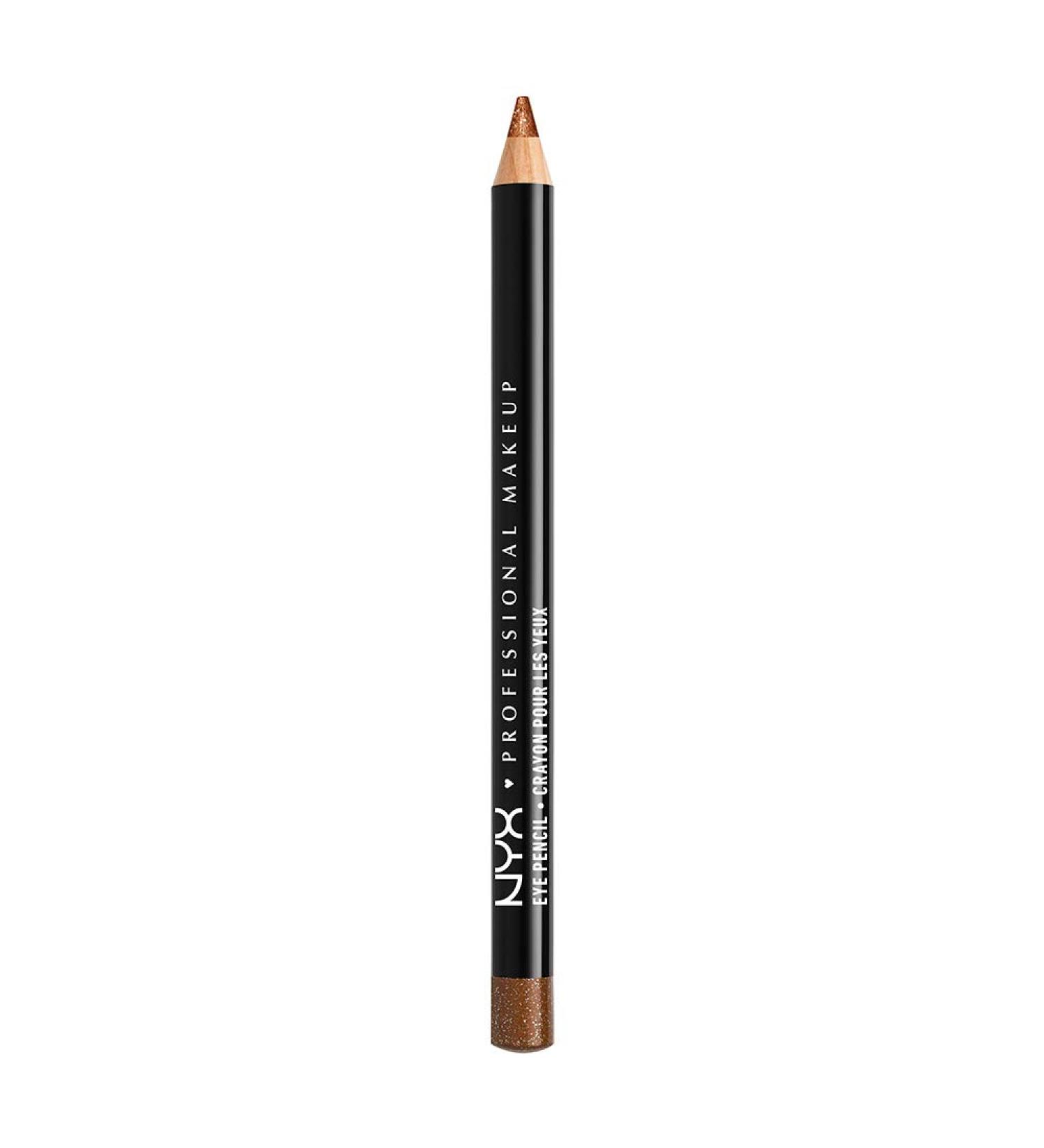 NYX Slim Eye Pencil - Bronze Shimmer Eyeliner | Long-Lasting Formula | 1 Count - Buy Online on GoSupps.com