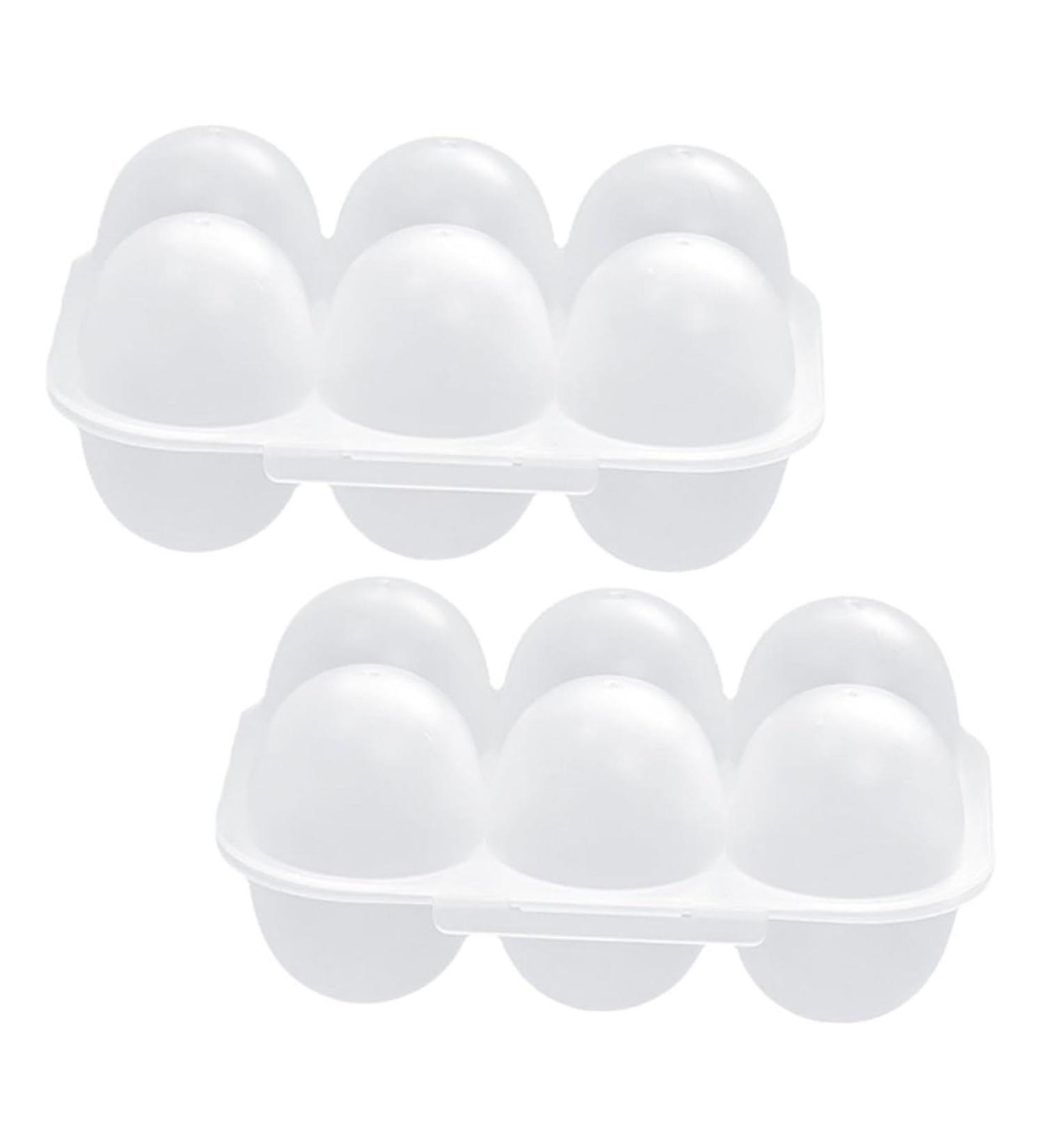Zerodeko 2pcs Egg Storage Box Plastic Trays Eggs Fridge Egg Holder Egg Holder Dispenser Flat Shoes Organizer - Buy Online on GoSupps.com