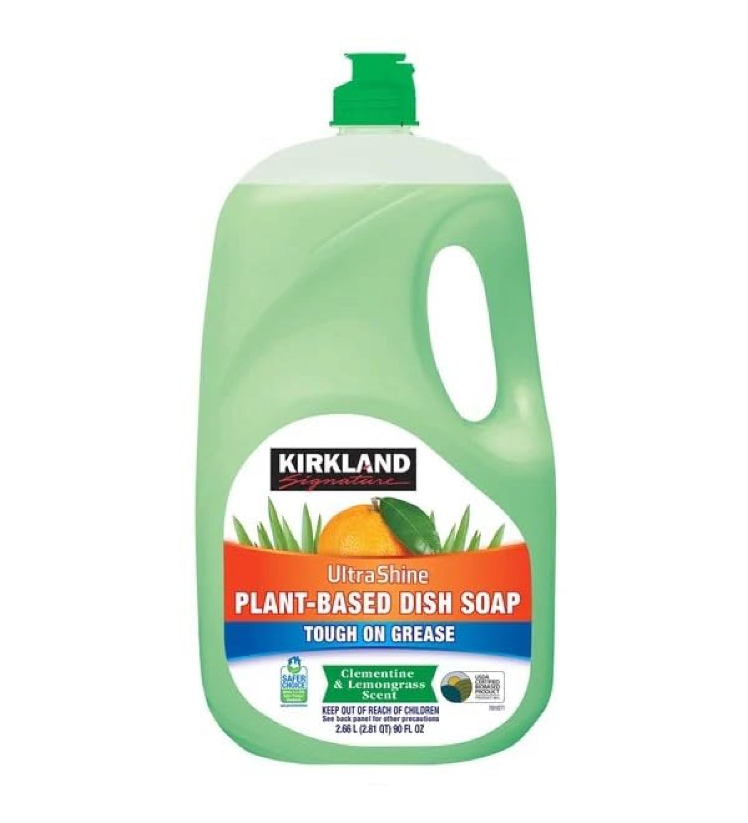 Kirkland Signature Ultra Shine Plant Based Dish Soap 90 Fluid Ounce