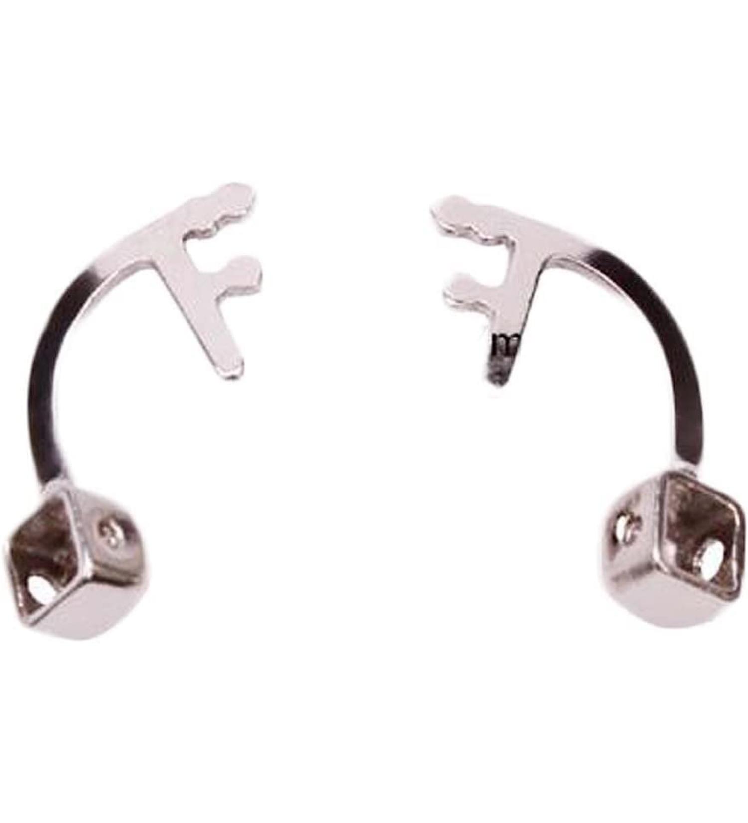 Replacement Nose Pad Holder for Glasses - Metal Nose Bracket & Cushion - 1 Pair Silver - Glasses Repair Set - Buy Online on GoSupps.com