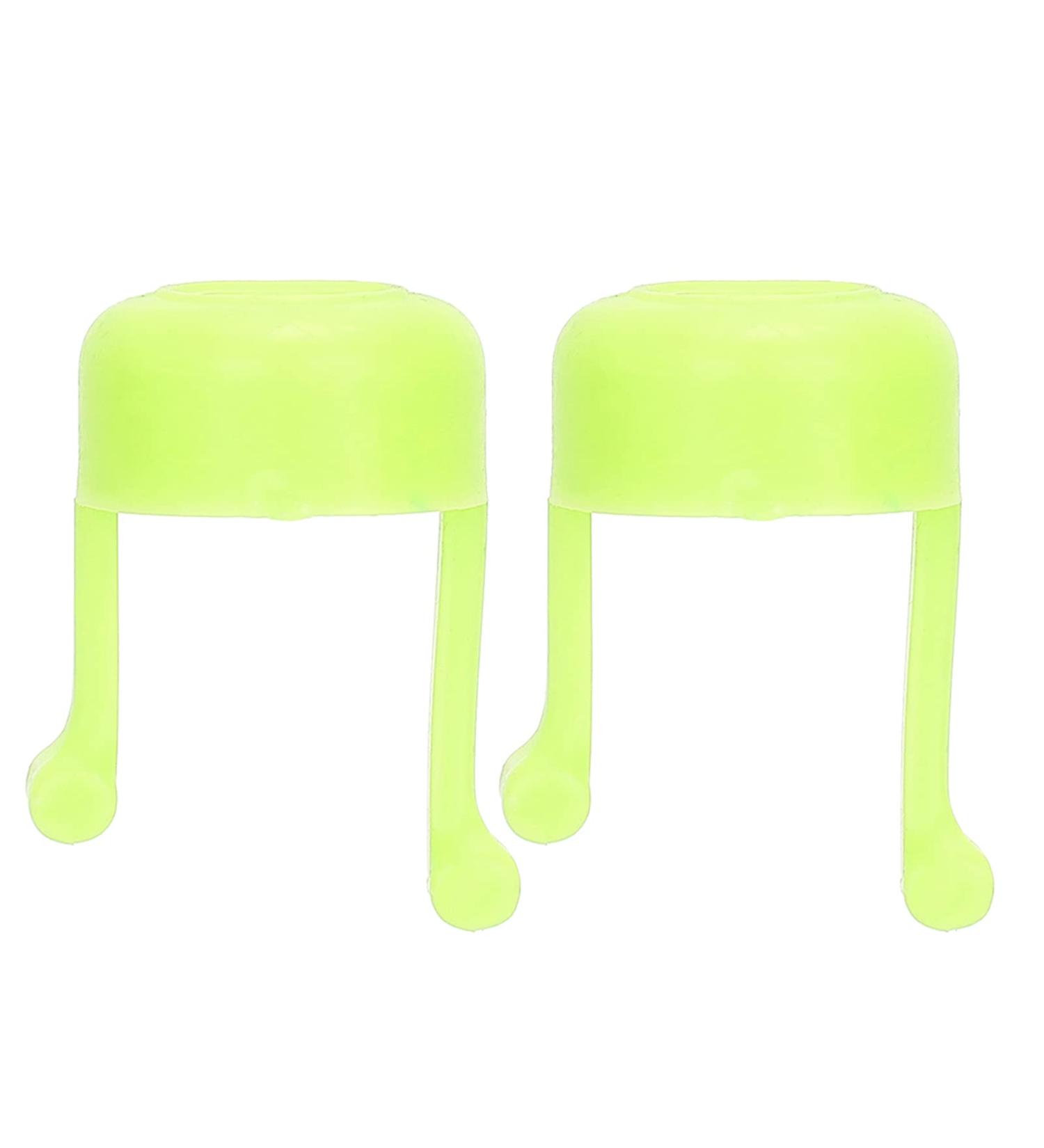 Eyedrop Guide Aid: 2pcs Bottle Dispenser & Holder Bracket - Reusable Green Device for Easy Eye Drops Application - Buy Online on GoSupps.com