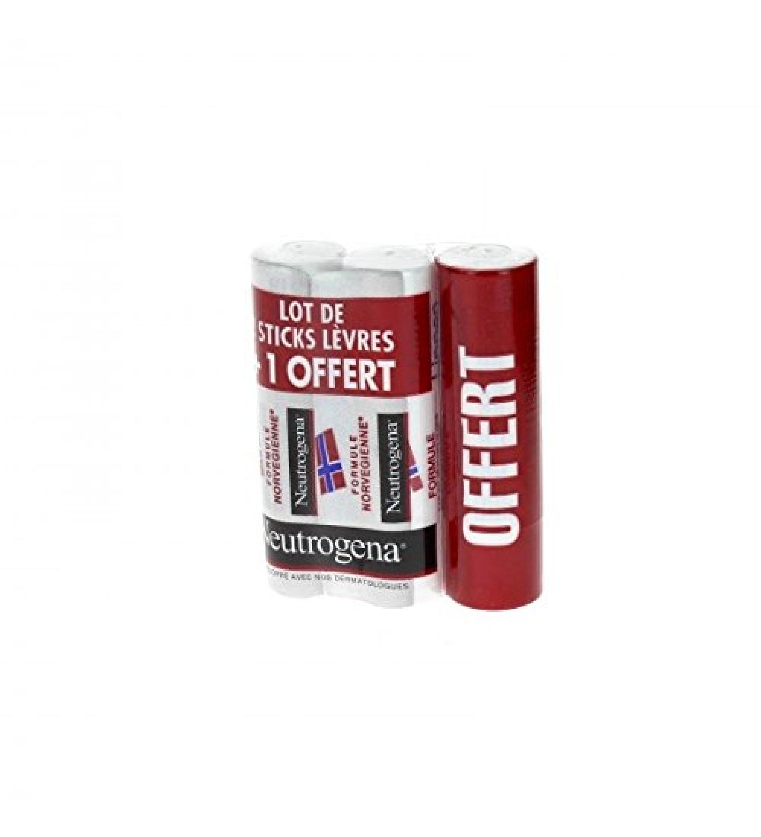 Neutrogena Lips Stick 2 + 1 Free