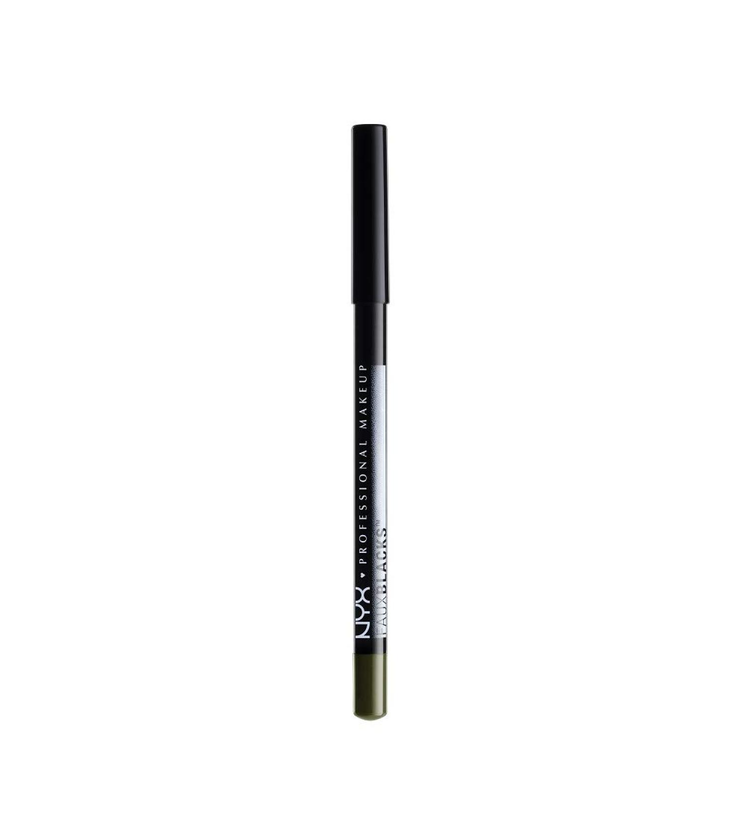 Nyx Faux Blacks Eyeliner Pencil in Black Olive - Deep Olive Shade | 1 Count - Buy Online on GoSupps.com