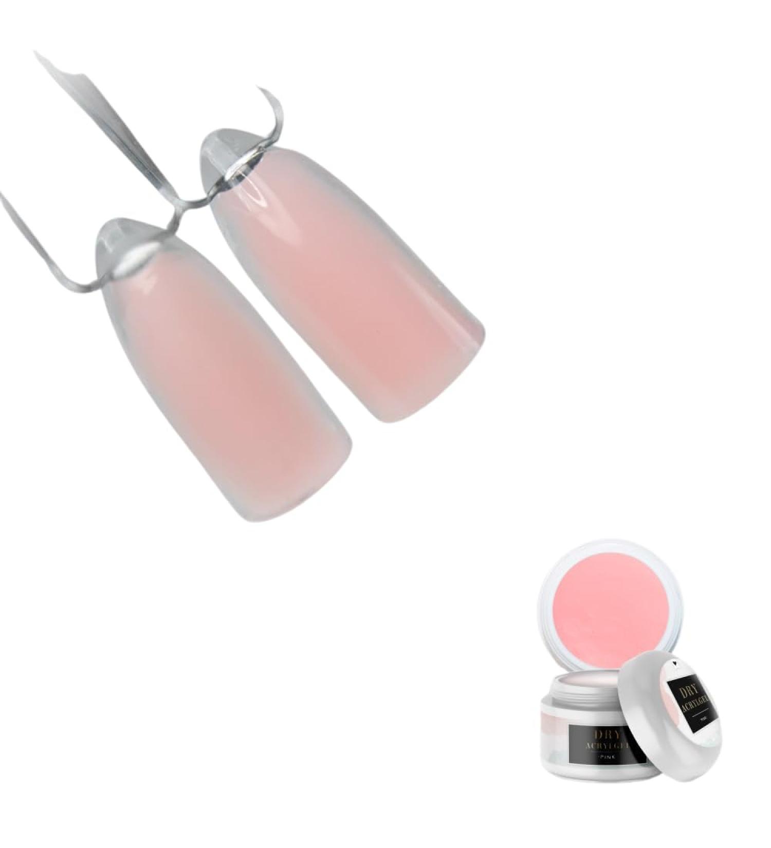 Lynis Nailshop Lynis-Nailshop.de - Acrylic Nail Gel - Pink - 15 ml - For double-ended nails - No cleaner or liquid required