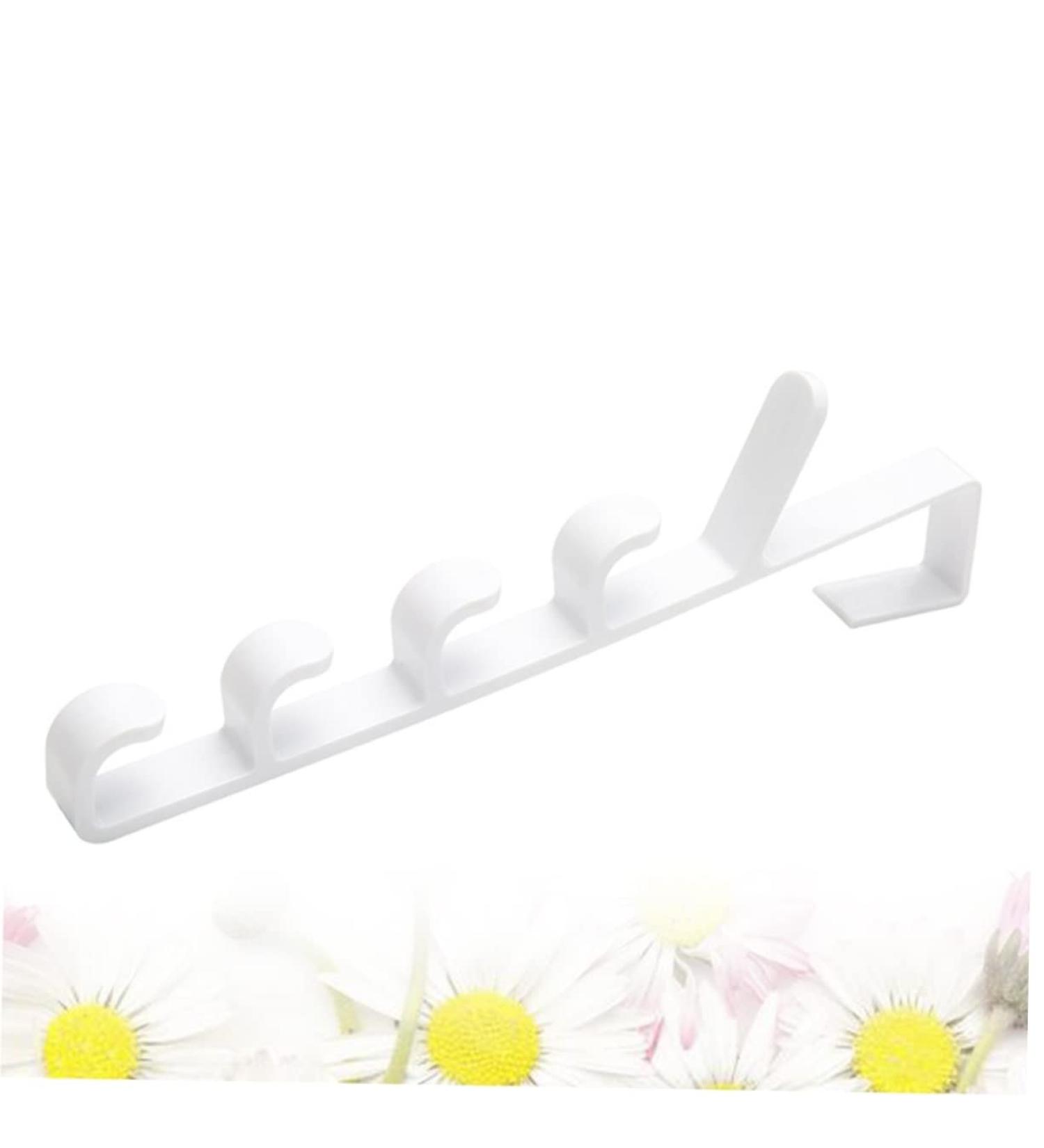 Zerodeko 3pcs 5 Door Hanging Rack Hooks Towel Hook White Multifunction medium White - Buy Online on GoSupps.com