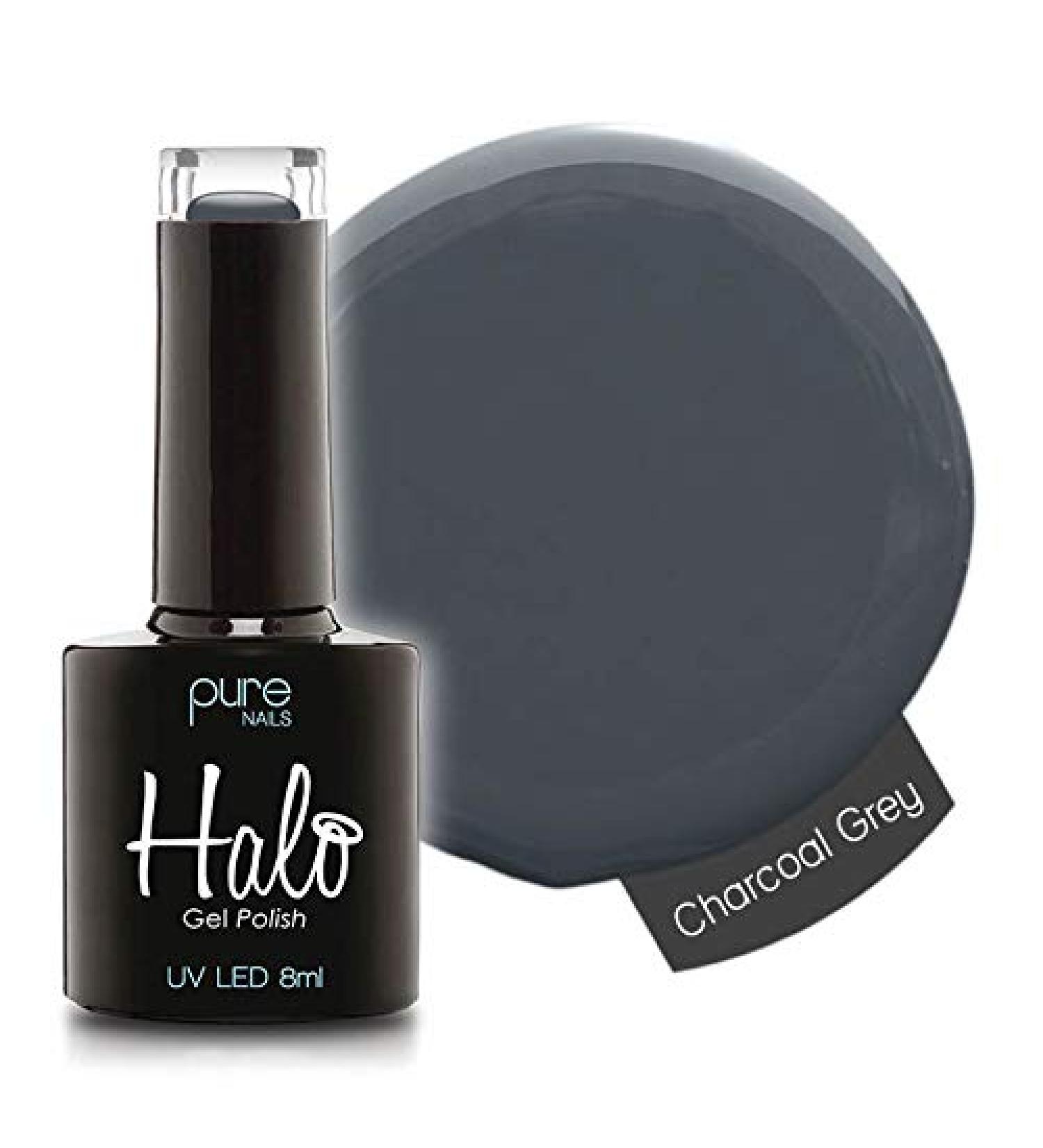 Halo Gel Polish *Full Range 8ml* **CHOOSE YOUR COLOUR(S)** (Charcoal Grey N2813) Charcoal Grey N2813 8 ml (Pack of 1)