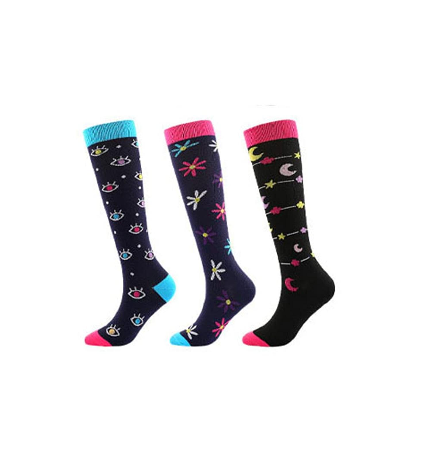 Jilibaba Compression Socks for Men & Women - Knee High Winter Sports Running & Travel - Buy Online on GoSupps.com