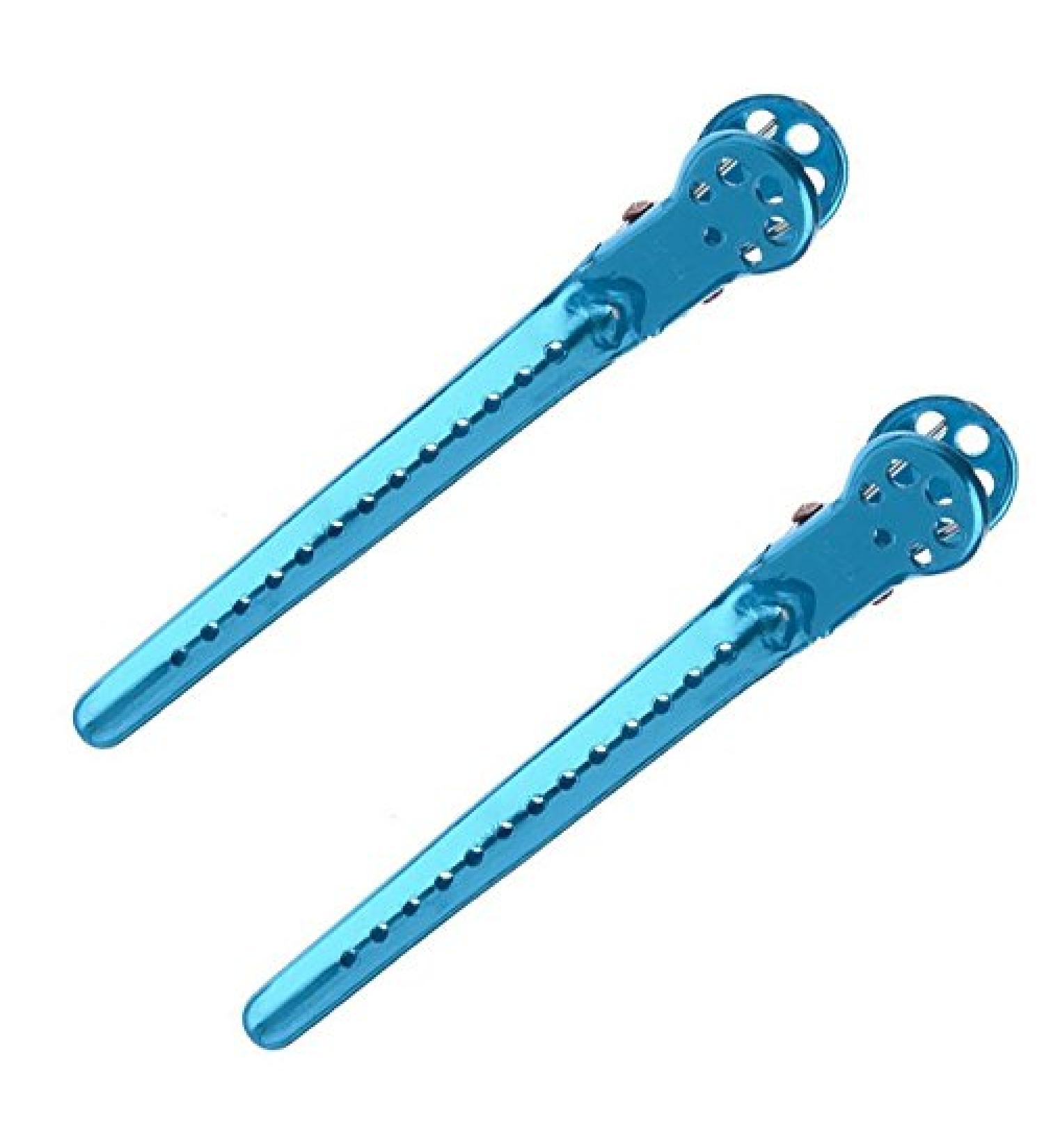 YS Park Hair Sectioning L-Clips for Hair Salons & Stylists 2pc (Blue)
