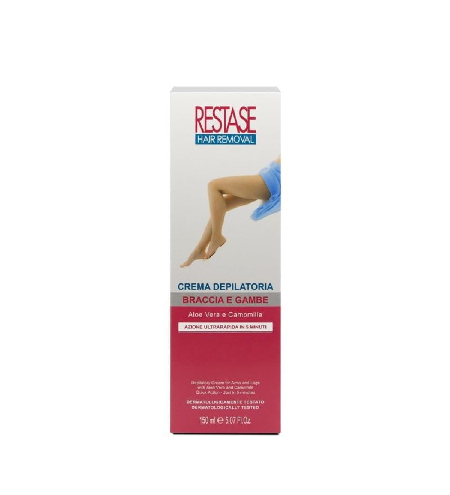 RESTASE RESTASE | Hair removal cream legs and arms 150 ml with Aloe Vera and Chamomile