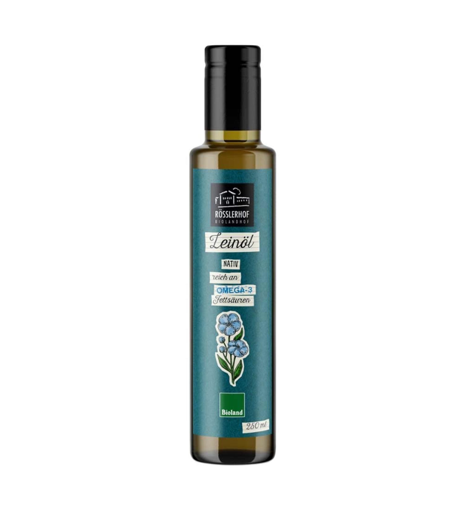 R sslerhof Linseed Oil from Upper Swabia Bioland 250 ml (Pack of 12)
