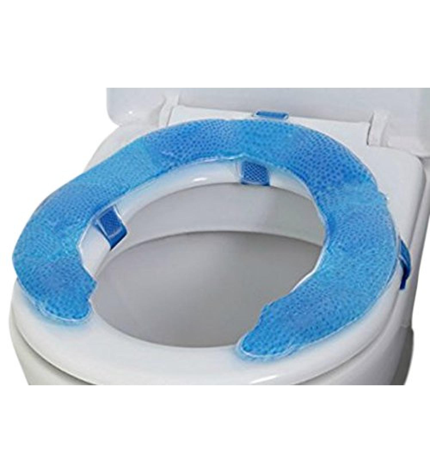 Z-Comfort Gel Beaded Soft Toilet Seat Cushion Protectant Waterproof Cushion 10 Oz Blue