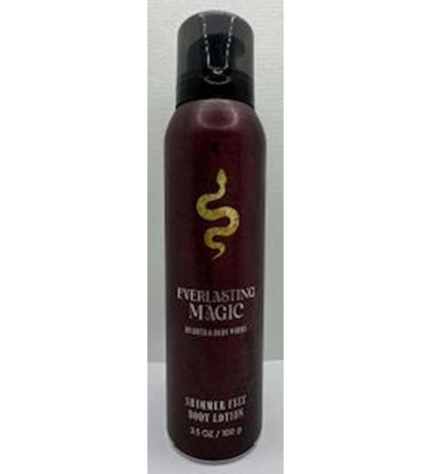 Everlasting Magic Shimmer Fizz Body Lotion 3.5 Oz Halloween Maroon Gold and White