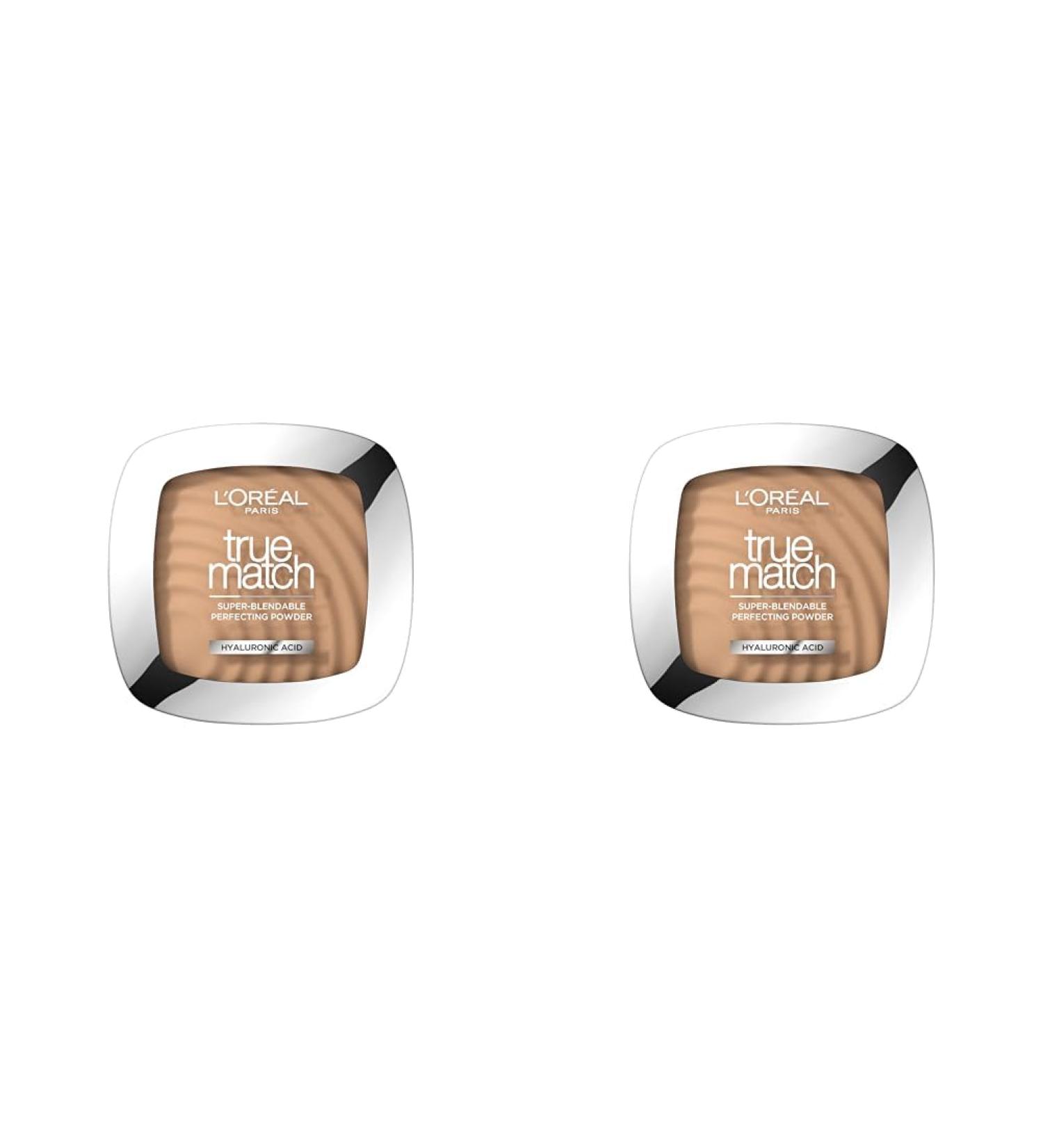L'Or al Paris Powder Foundation Super-Blendable With Hyaluronic Acid Light Texture for a Flawless Finish True Match Perfecting Powder C3 (Pack of 2) C3 9 g (Pack of 2) - Buy Online on GoSupps.com