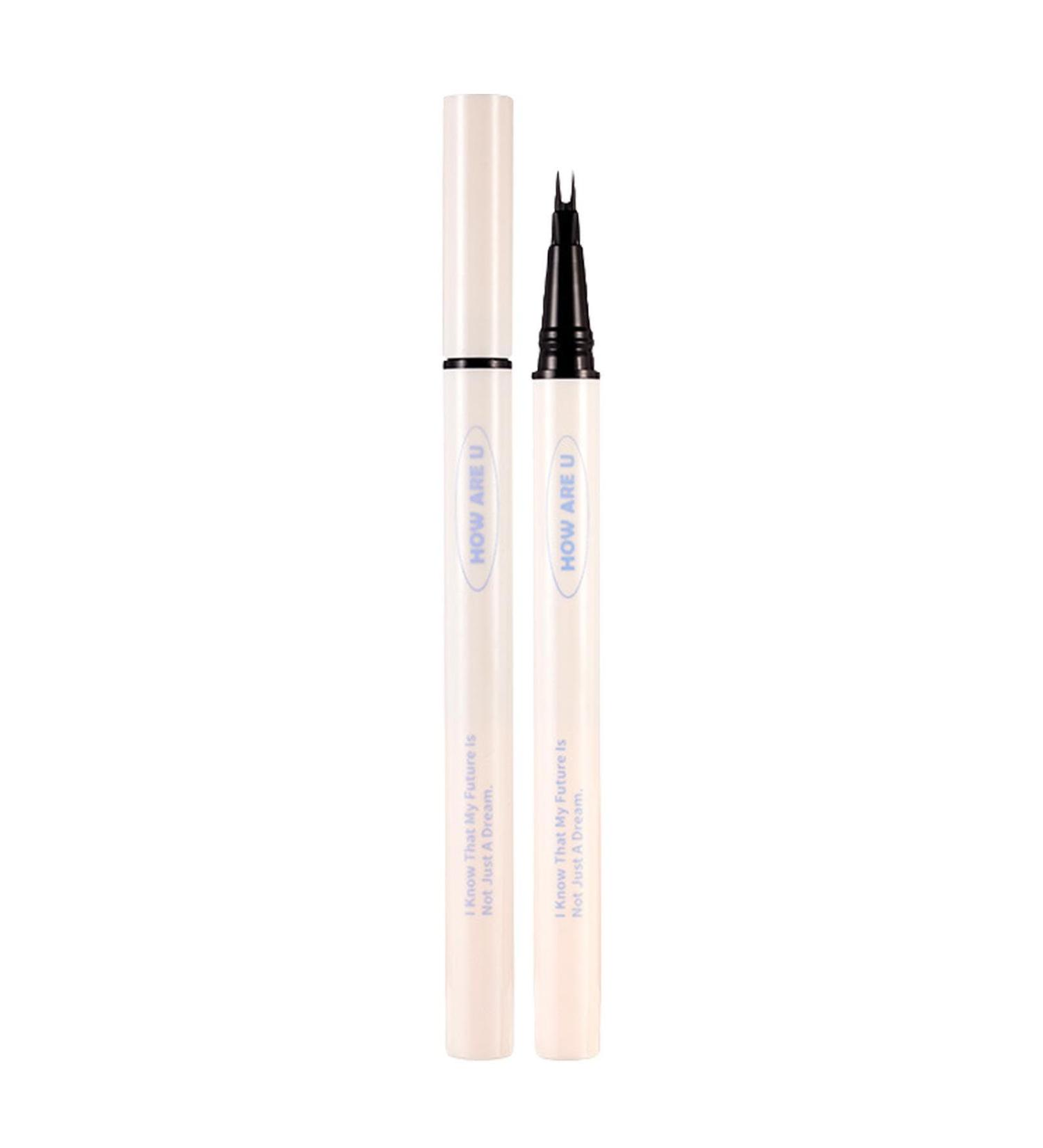 Double Tip Lower Eyelash Liner - Waterproof Smudge Proof Lower Lash Liner Liquid Eyeliner Super Slim Eye Liner Natural Lower Eyelashes for Eye Makeup Kagrote 01# Rebel Black Gray - Buy Online on GoSupps.com