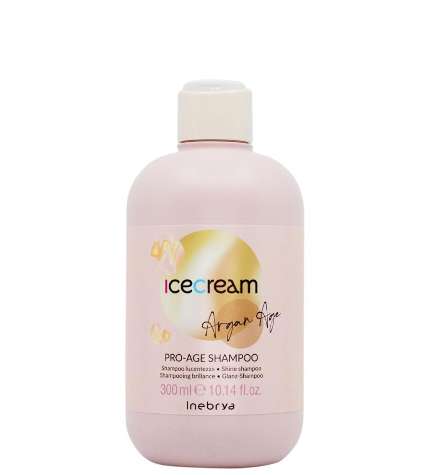 Inebrya Ice Cream Argan Age Pro Age Shampoo - Shampoo Lucentezza 300ml