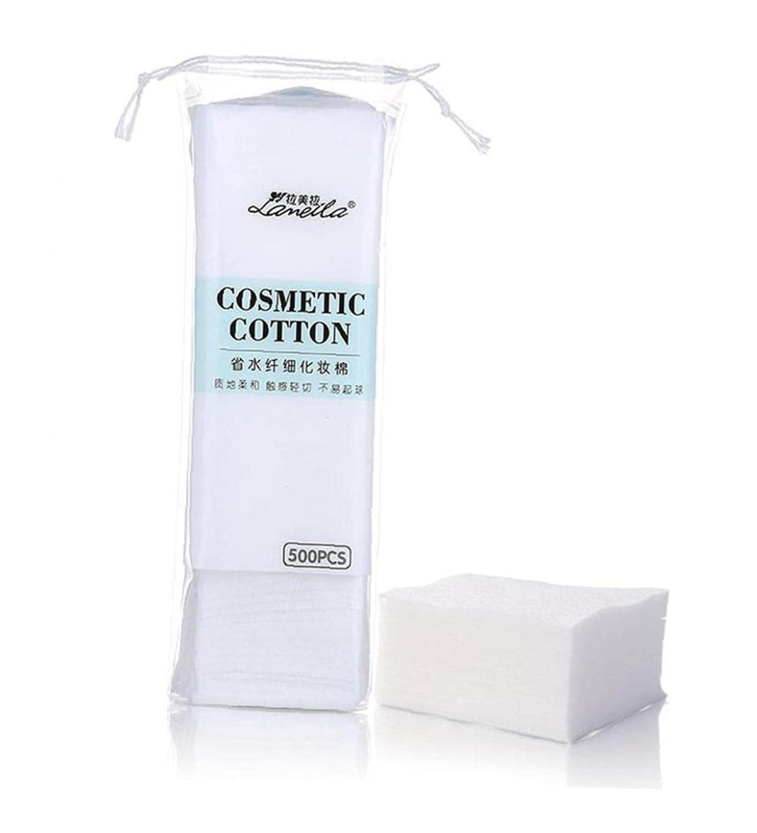 500pcs Facial Cotton Pads - Women's Makeup & Skin Care Tool | Cosmetic Tissue for Cleansing - Buy Online on GoSupps.com