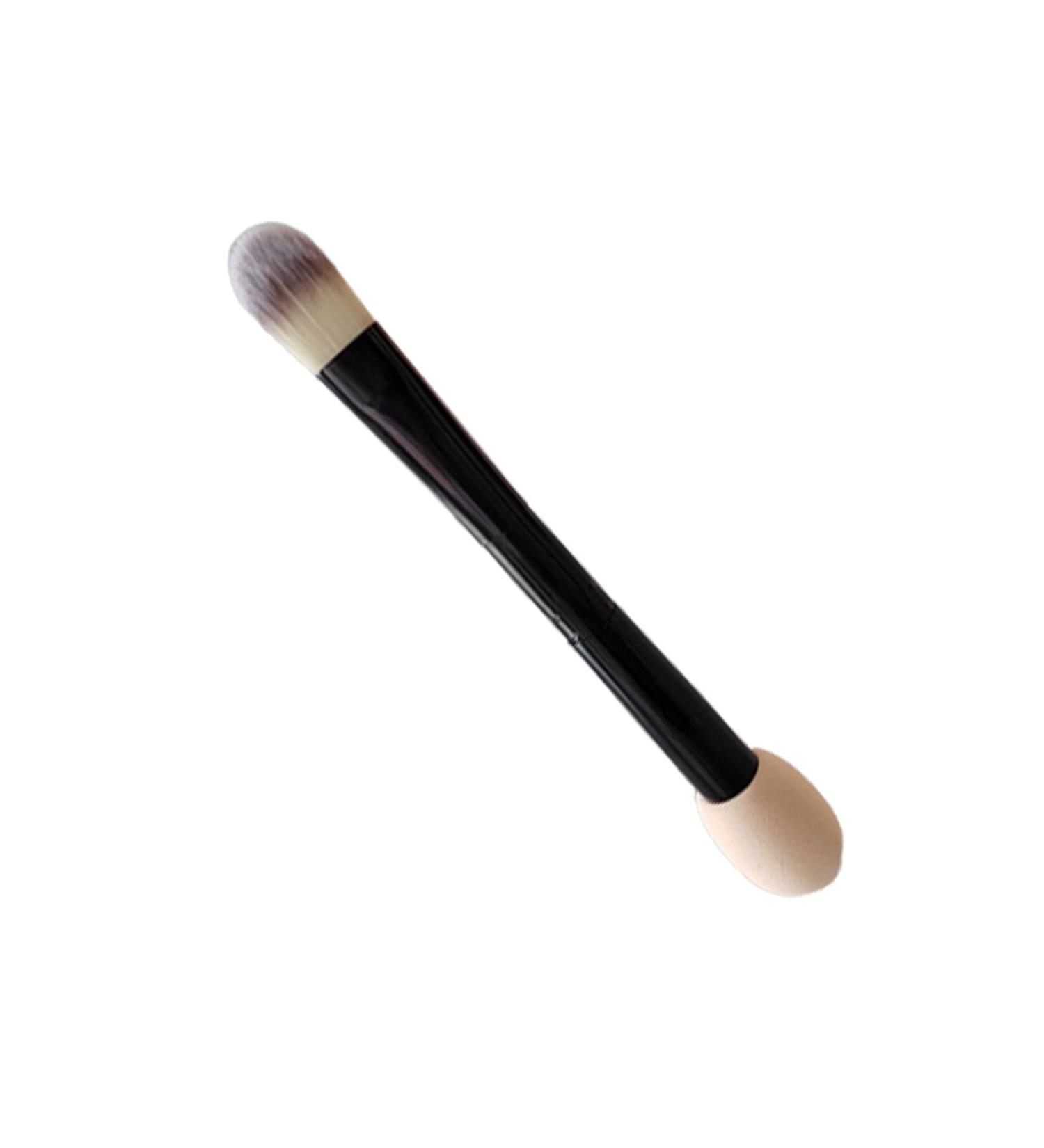 Double-Sided Foundation & Eyeshadow Makeup Brush with Sponge - Perfect for Daily Use | International Shipping Available - Buy Online on GoSupps.com
