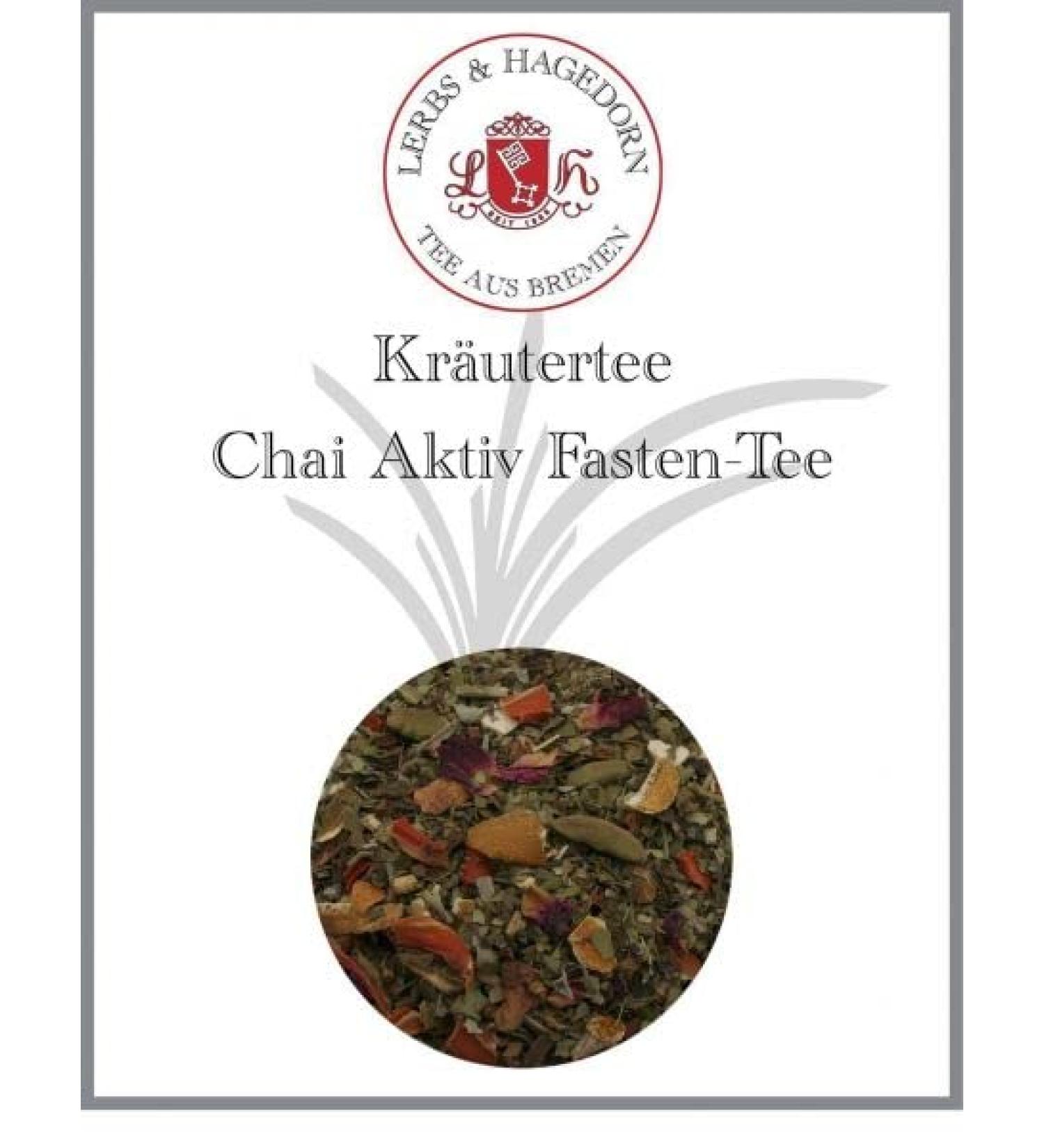  Lerbs & Hagedorn Lerbs & Hagedorn Chai Aktiv Fasting tea | 1 kg (approx. 81 liters) Mate orange peel tuli carrot pieces - Buy Online on GoSupps.com