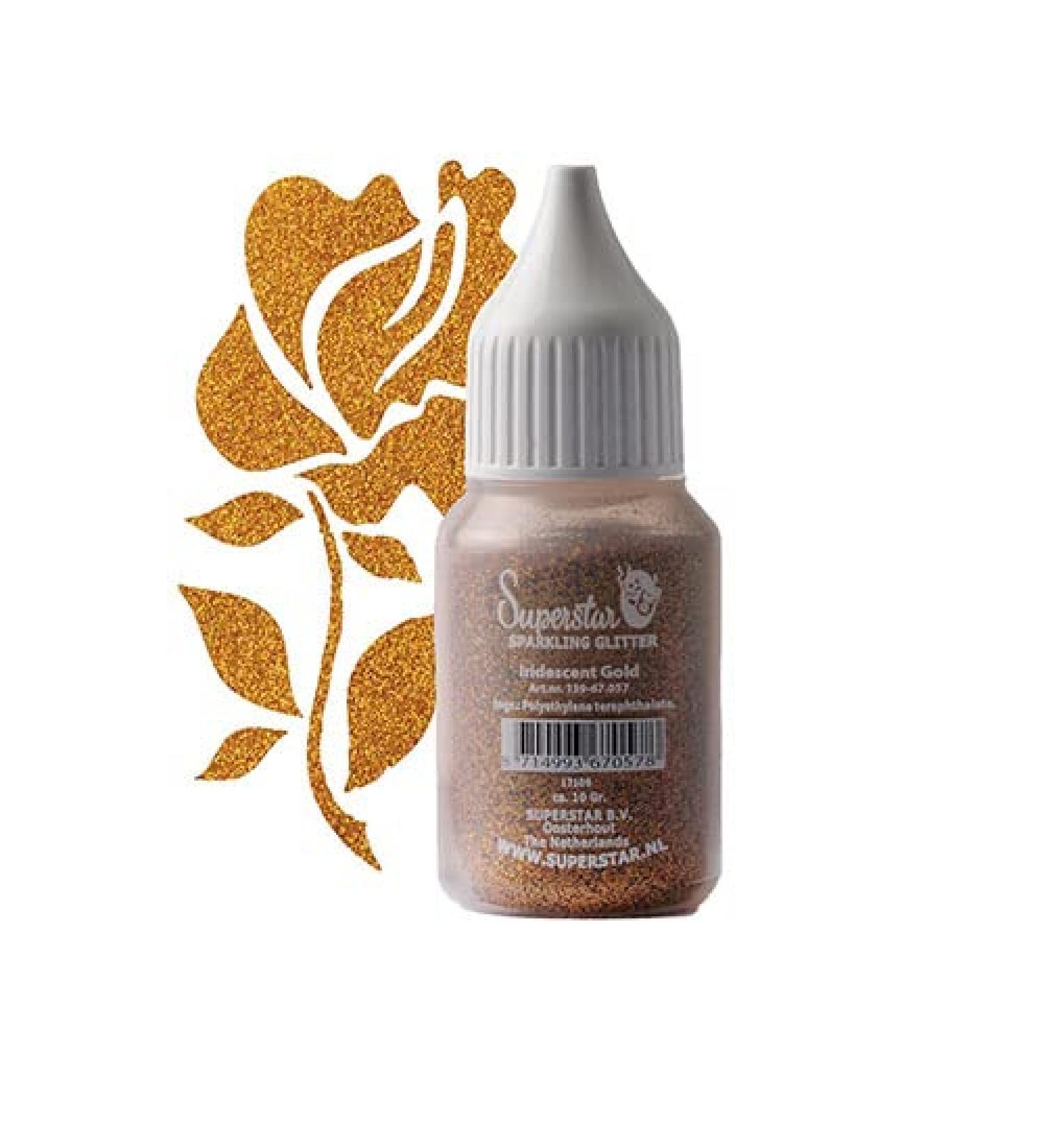 Superstar Premium Glitter Powder (Shimmering) | Body & Face Glitter Powder | 10g | Gold