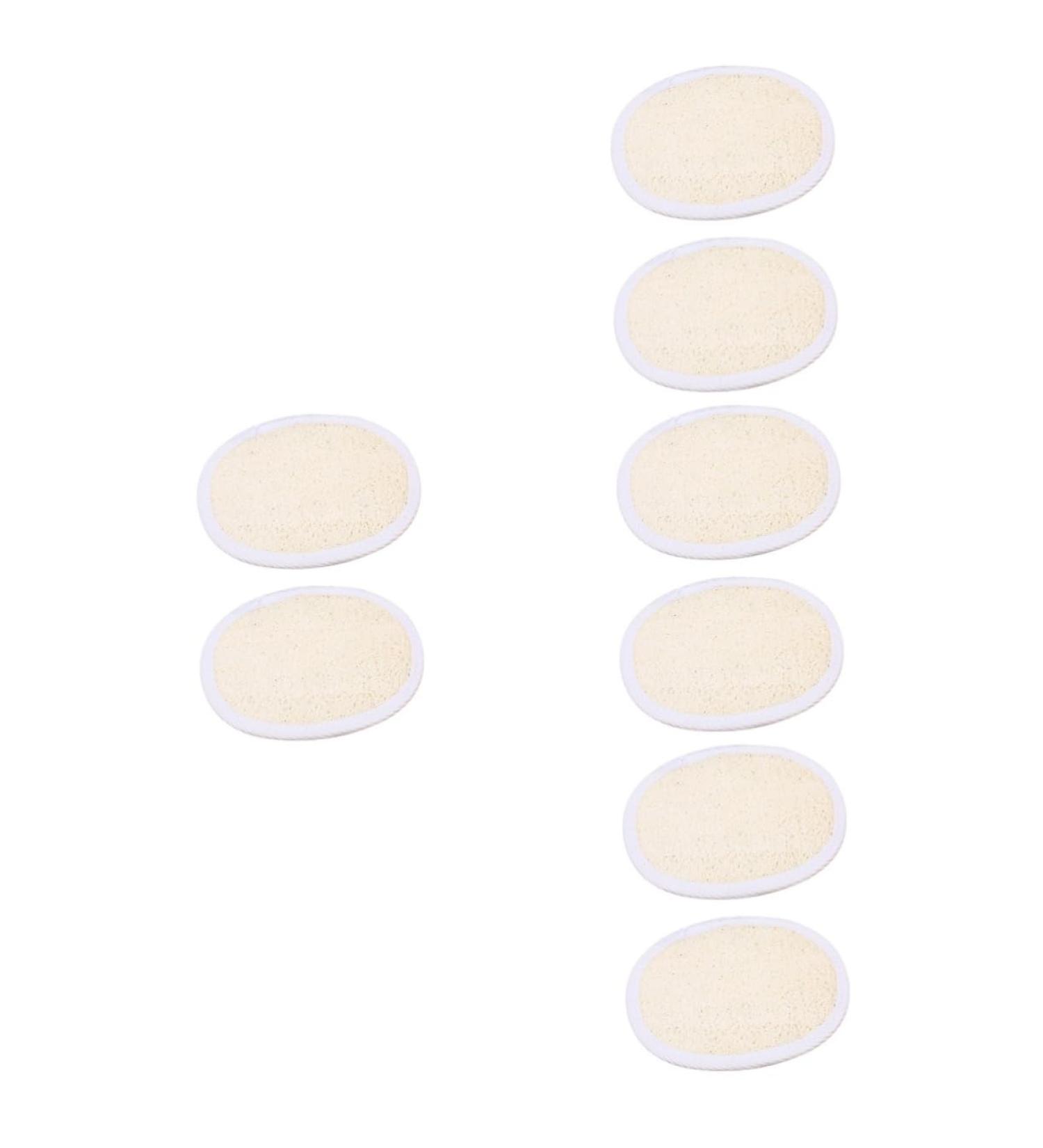 8 Pcs Organic Loofah Bath Set - Exfoliating Pads Sponge & Brush for Luxurious Spa Experience | International Shipping Available - Buy Online on GoSupps.com