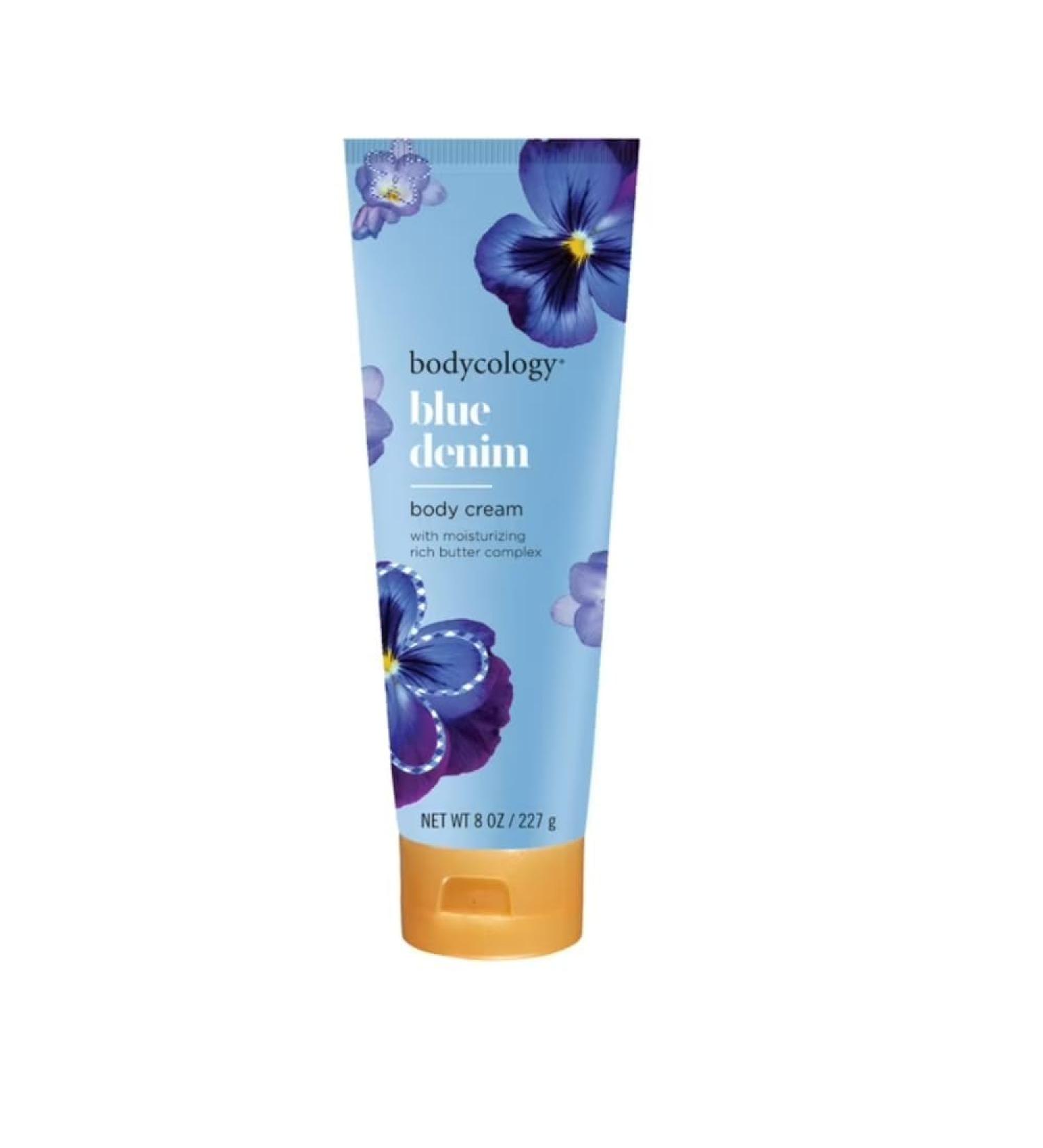 Body Cream with Shea Butter Blue Denim 8 Ounce