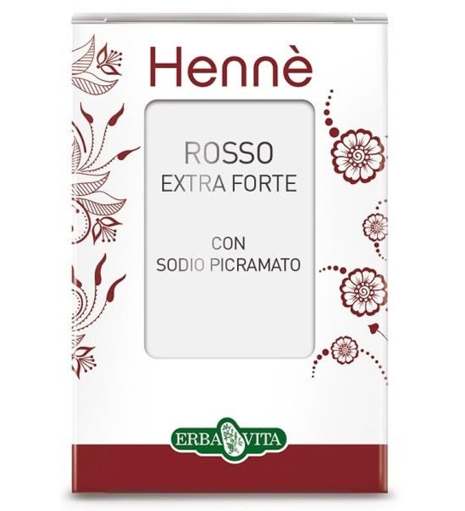 Erba Vita Henna Red Natural Extra Forte 100g
