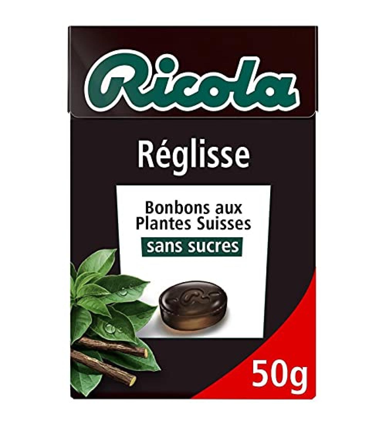 RICOLA - R glisse Stevia Sans Sucres 50G - Lot De 4 - Livraison Gratuite - Buy Online on GoSupps.com