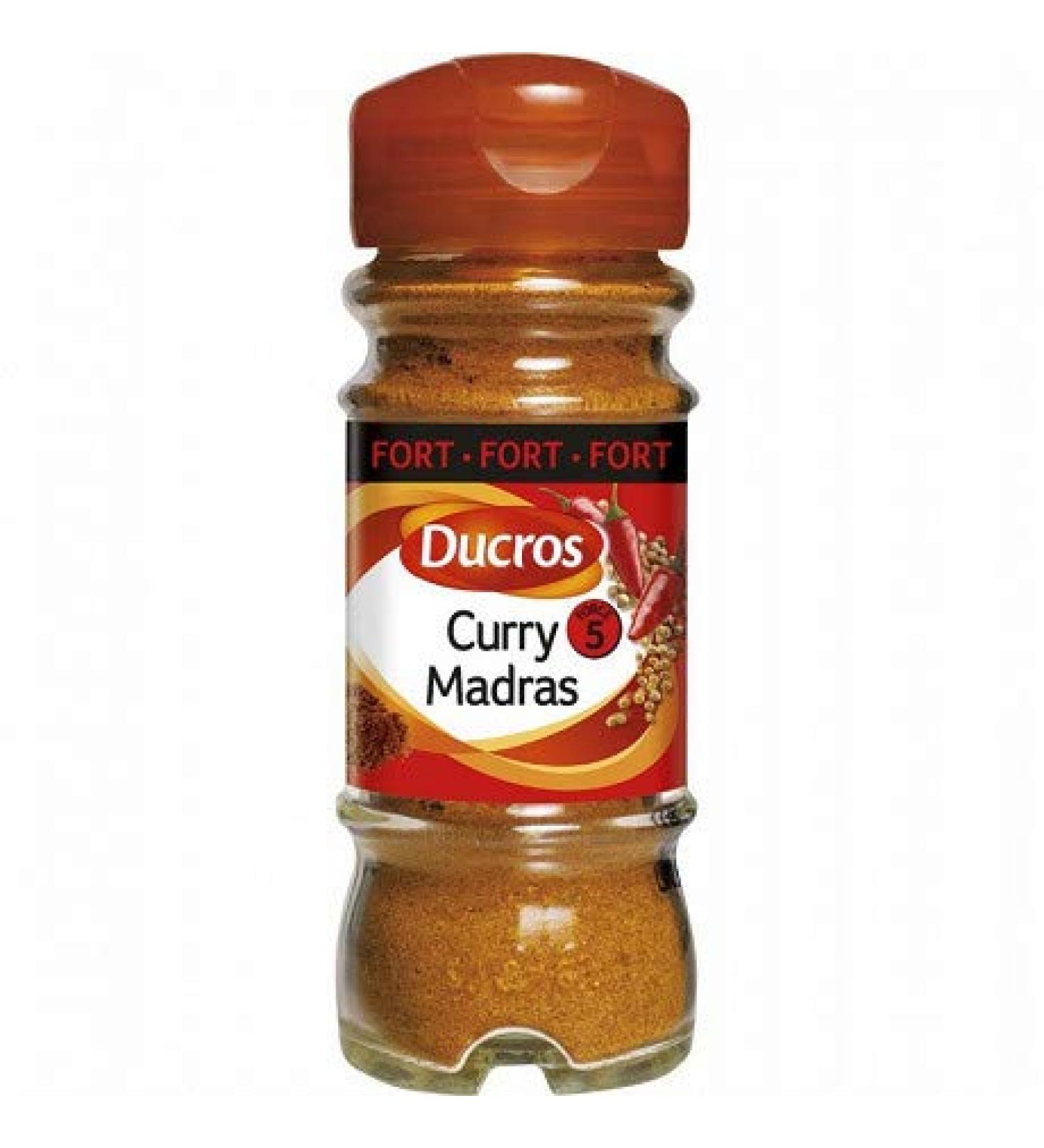 Ducros - Curry Madras Fort N°5 45G - Set of 4 - Free Delivery