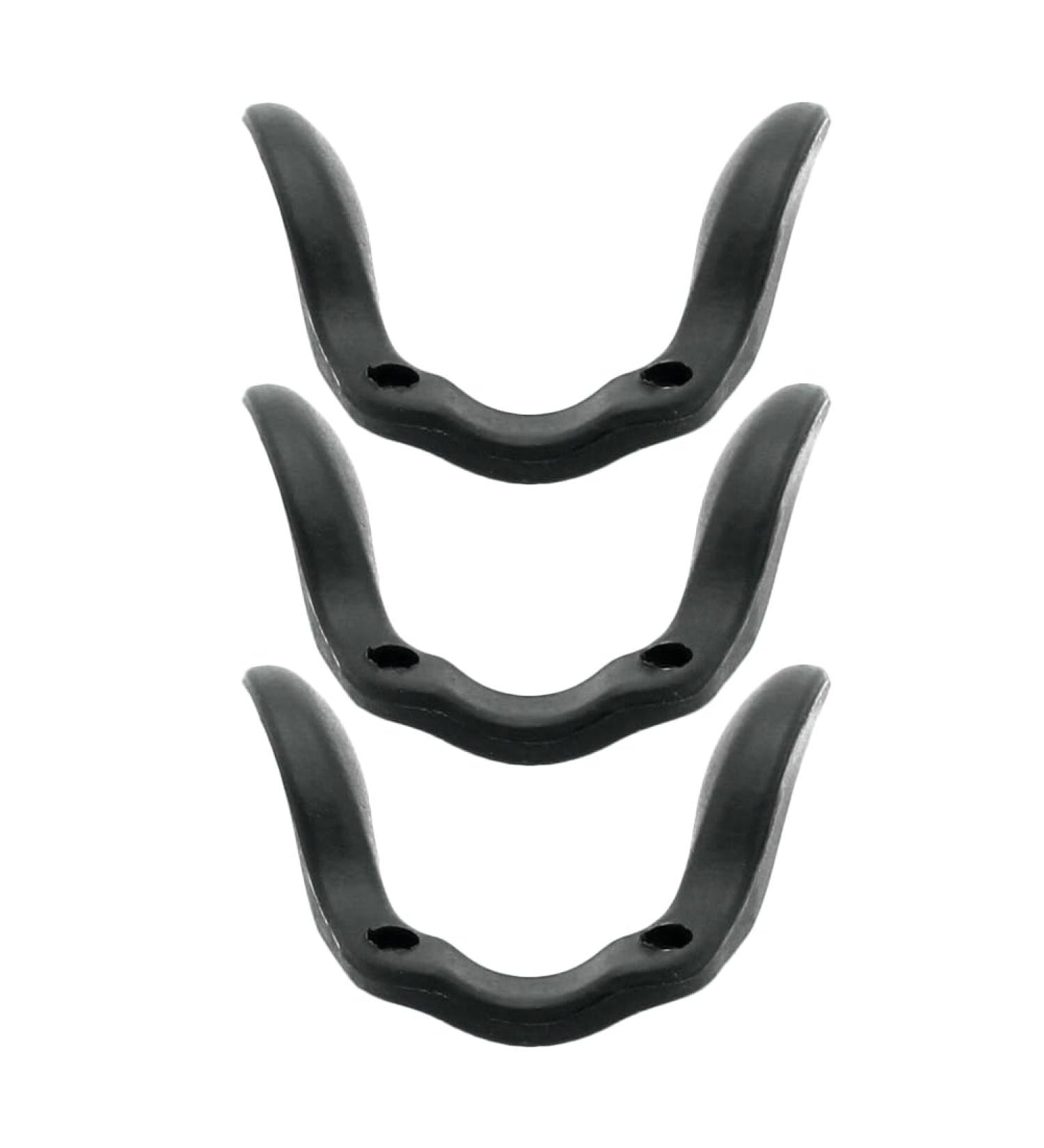 3x Nasal Pads for Bicycle Glasses - Soft Non-Slip Replacement Cushions for U-Shaped Sports Sunglasses (Black) - Buy Online on GoSupps.com