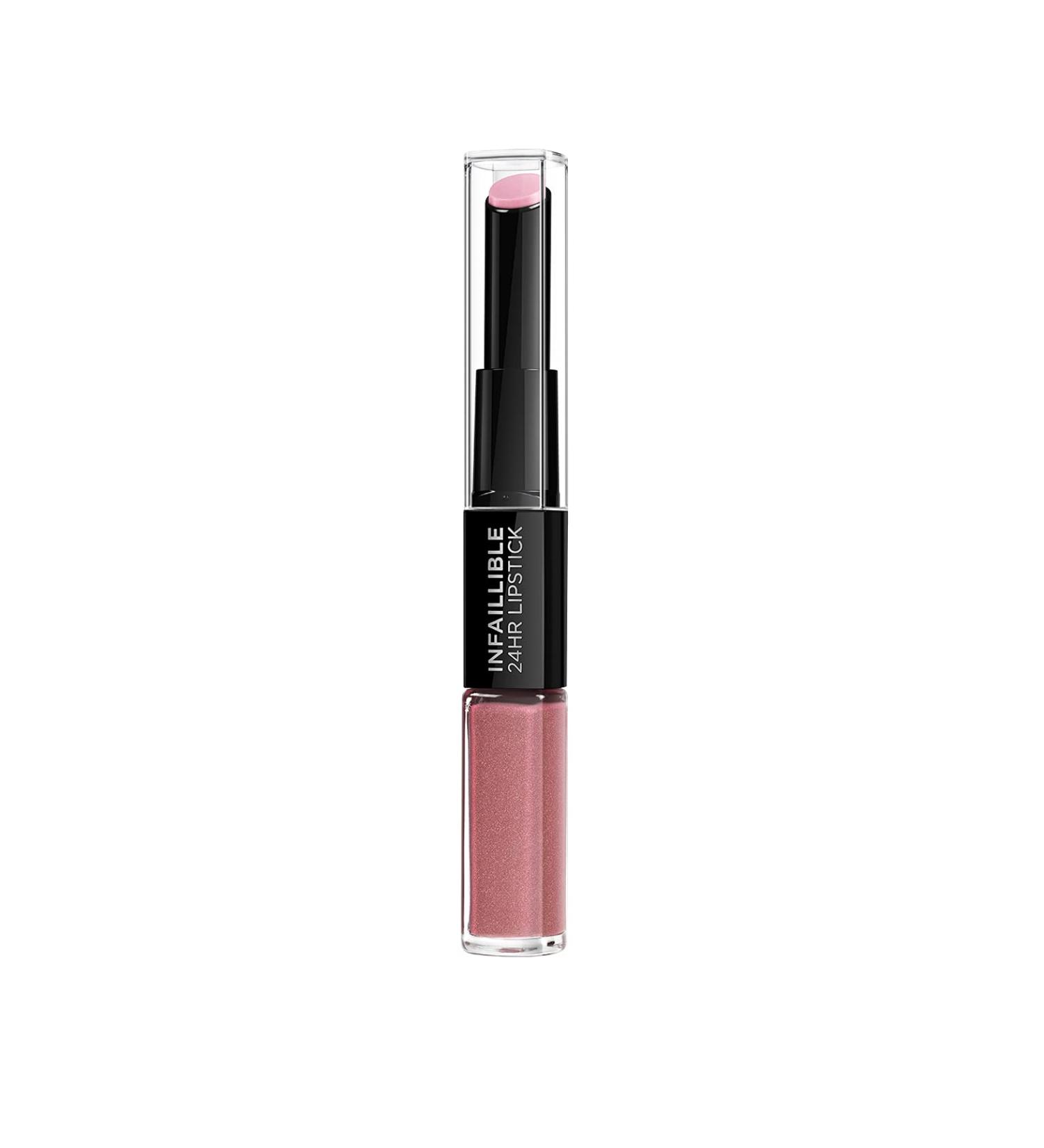 L'Oreal Paris Infallible 24HR 2 Step Lipstick 110 Timeless Rose - Long Lasting Color - 1 Count - Buy Online on GoSupps.com
