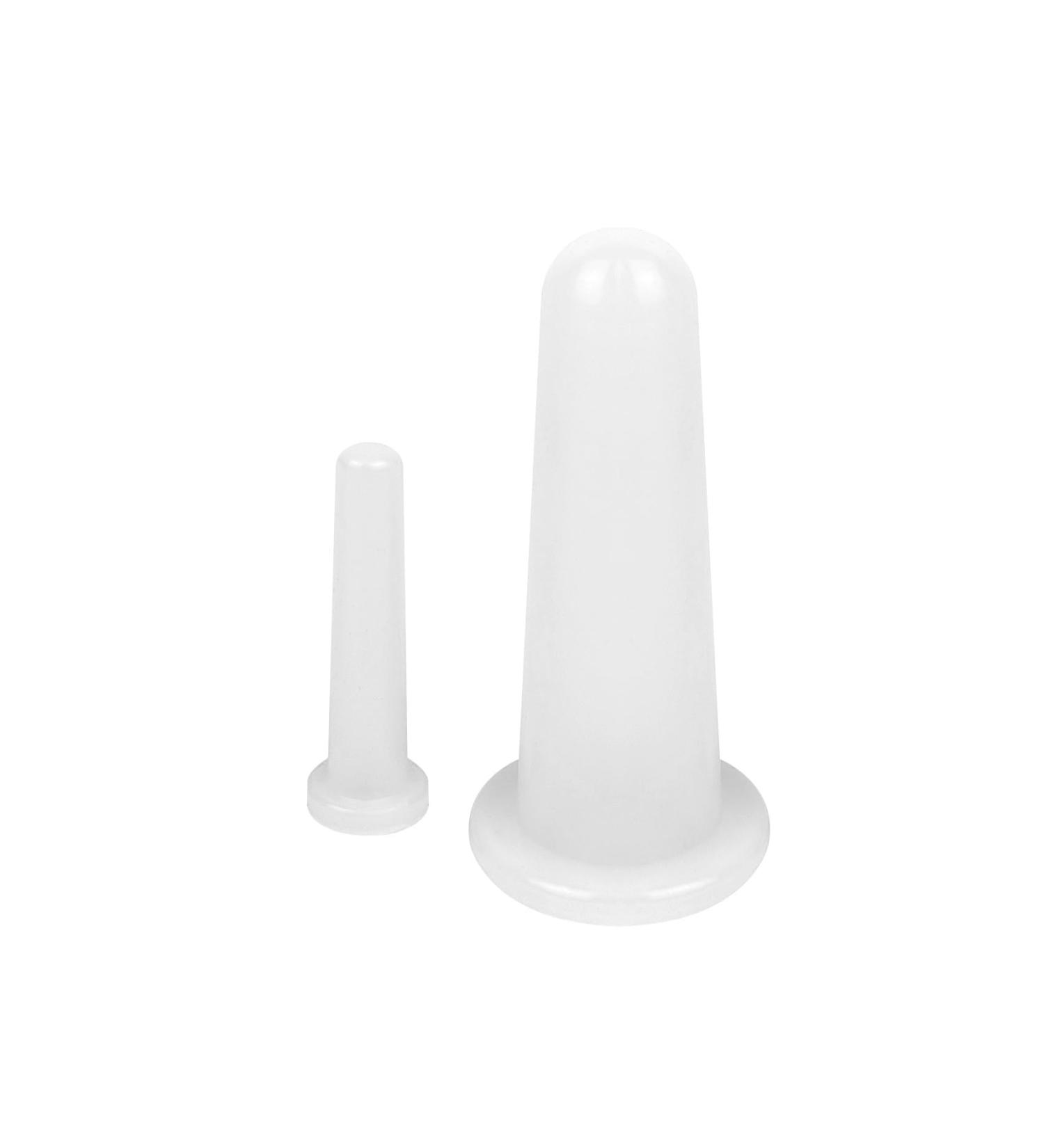 2 Pcs Facial Cupping Set Silicone Cupping Set Massage Cupping for Face Body Eye Anti-Aging Facial Care (White) - Buy Online on GoSupps.com