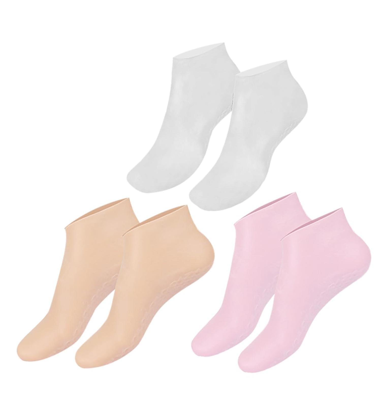 Healeved 6 Pairs Moisturizing Socks Foot Care Moisturizing Lotion Non Socks Foot Lotion Aloe Socks for Women Moisturizing Moisture Socks for Dry Feet Overnight Foot Mask Heel Sebs - Buy Online on GoSupps.com