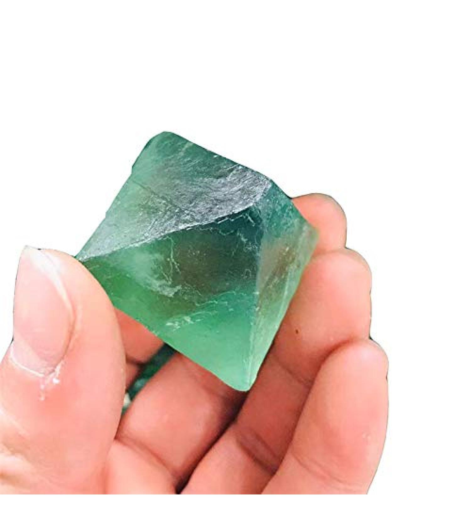 1pc 3cm Large Size Natural Green Fluorite Quartz Cube octahedral Crystal Quartz Stone polyhedral for Reiki Natural Stones and Minerals - Buy Online on GoSupps.com