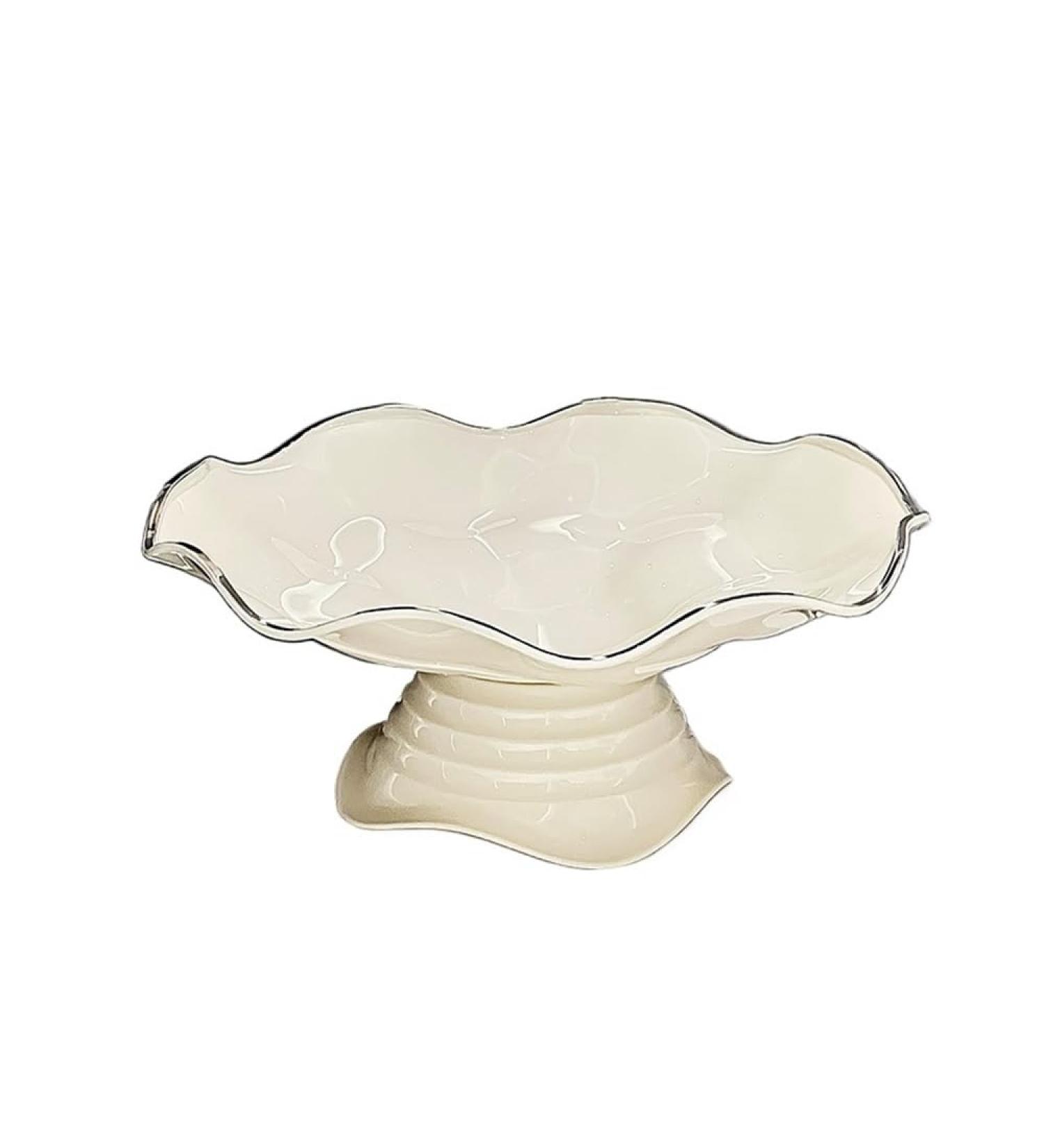 Fruit Snack Tray Luxurious Fruit and Snack Tray - Elegant Home Decor for Living Room | Elegant and High-end Dried Fruit and Candy Dish for Coffee Tables - Buy Online on GoSupps.com