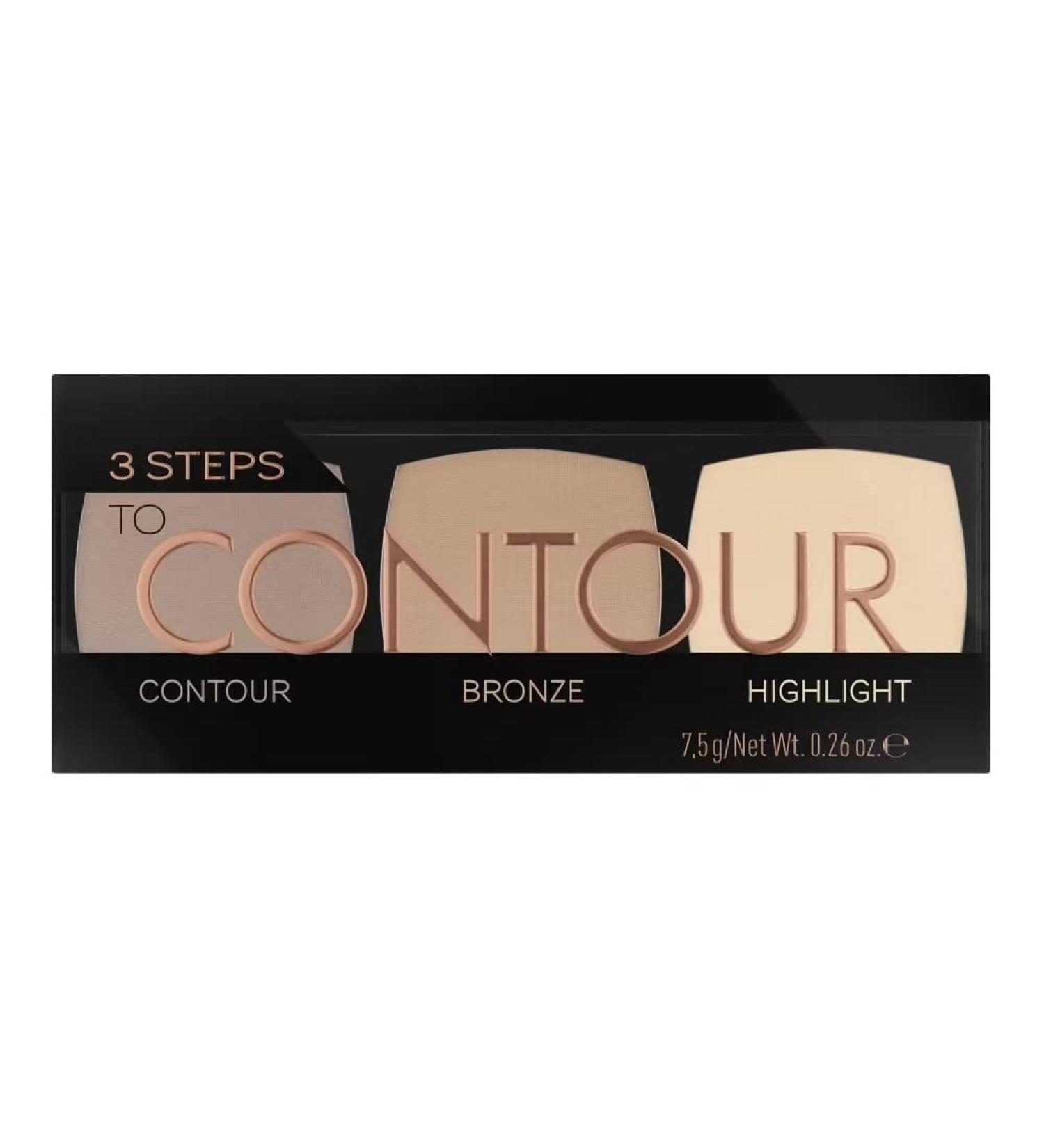 Catrice Cosmetics 3 STEPS TO CONTOUR Palette Contouring Powder Vegan Make Up - Buy Online on GoSupps.com