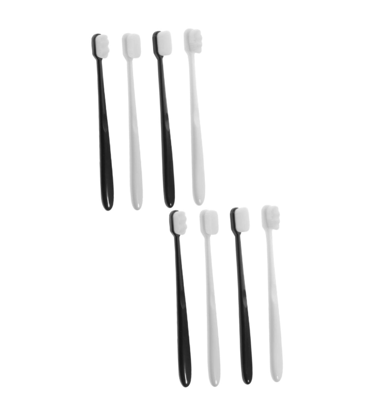 Frcolor 8pcs Extra Soft Natural Bristle Toothbrushes - Super Soft Adult Travel Cleaning Brush - Buy Online on GoSupps.com