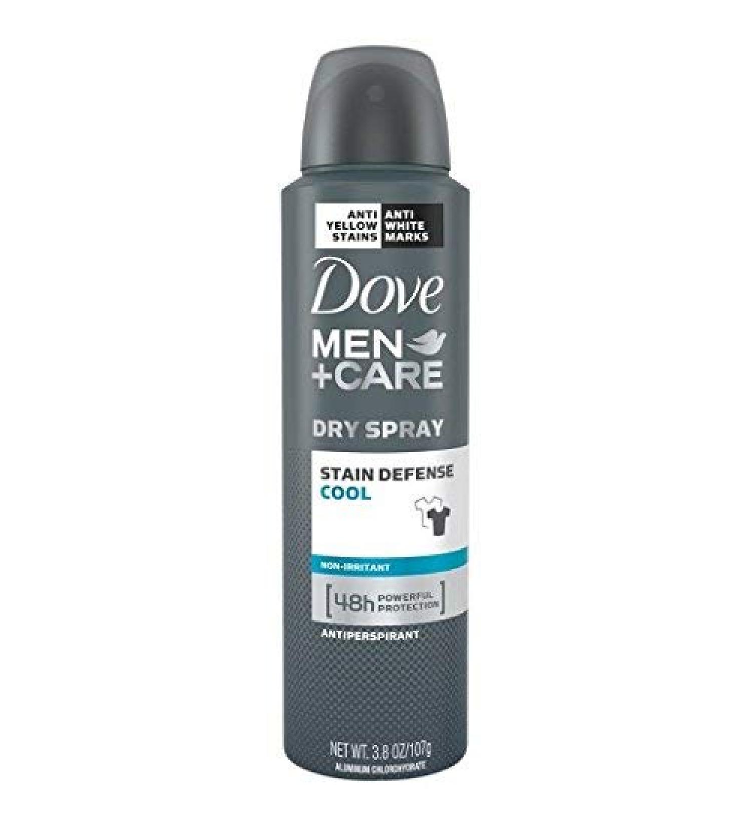 Dove Men+Care Stain Defense Cool Dry Spray Antiperspirant Deodorant  3.8 Ounce