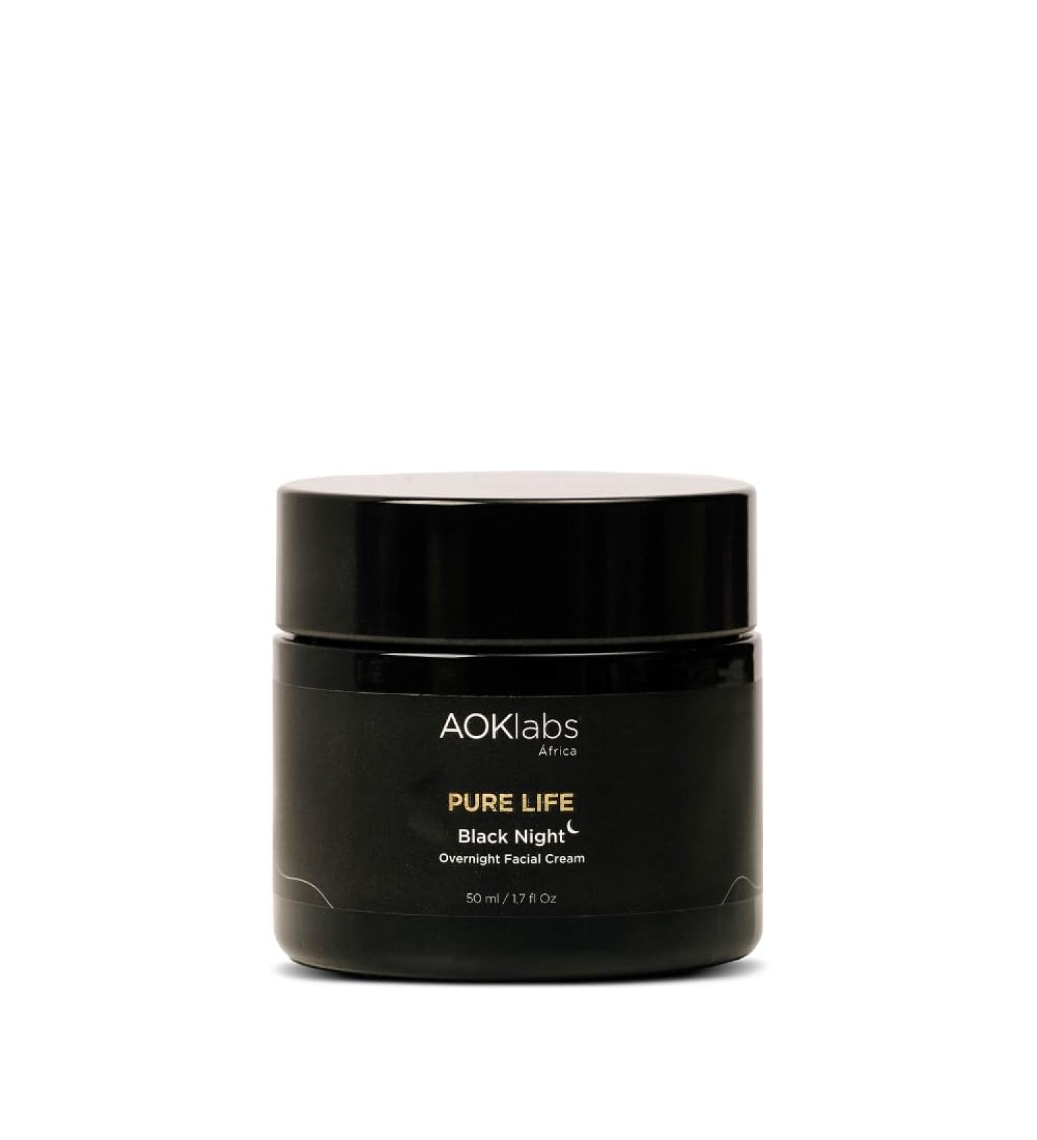 Aoklabs- Black Night Night cream for the face with anti-aging and firming effect fast-absorbing texture 50ml. - Buy Online on GoSupps.com