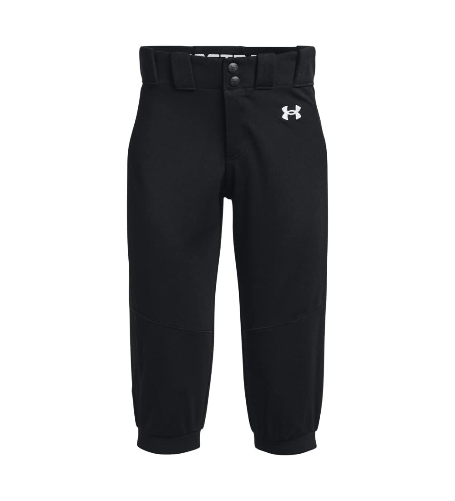 Under Armour Girls' Utility Softball Pants 22 - Black/White - Size Medium - Buy Online on GoSupps.com
