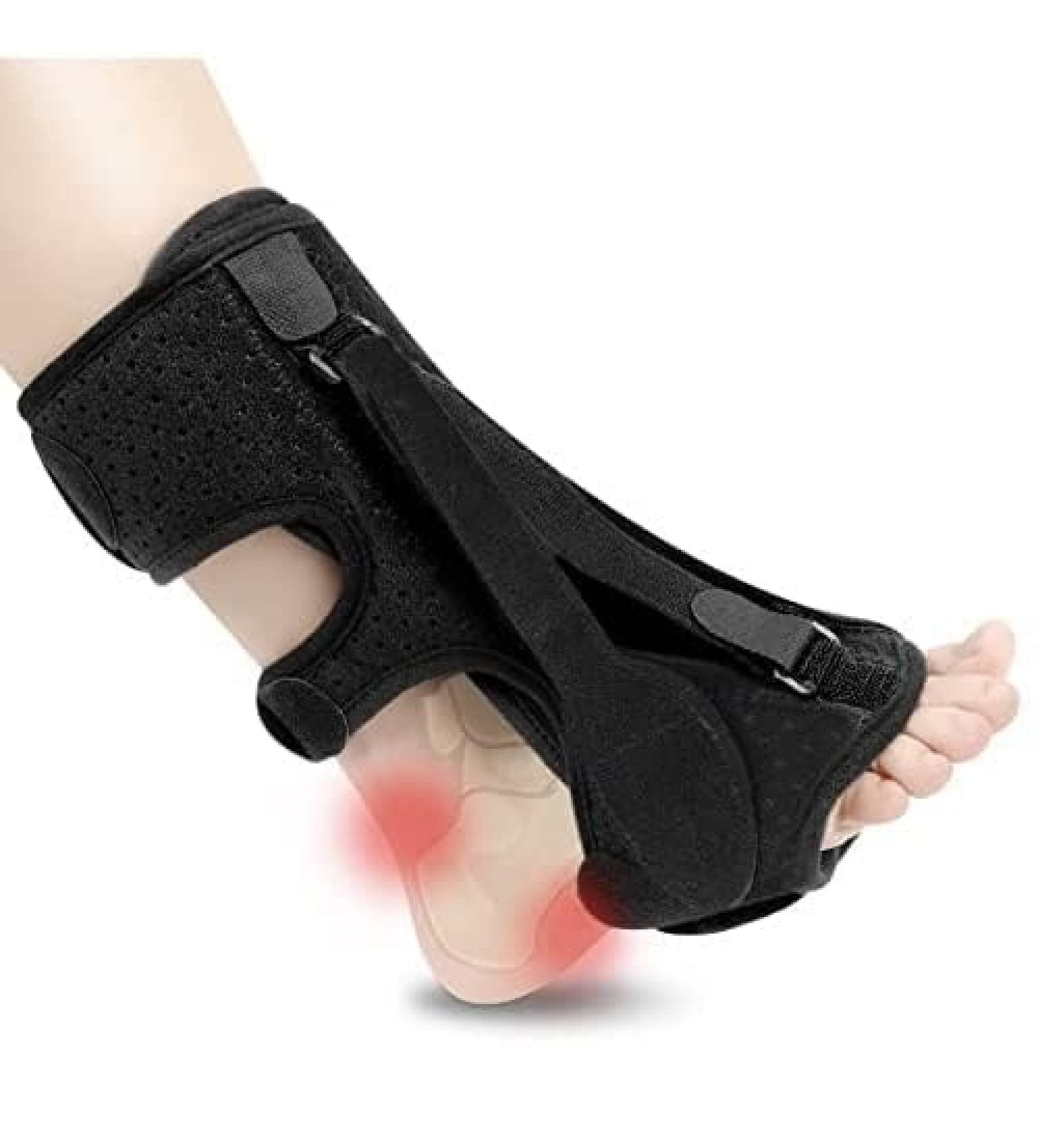 Upgrade Plantar Fasciitis Night Splint Plantar Fasciitis Relief Brace 3 Adjustable Straps Plantar Fasciitis Night Splint Relief Plantar Fasciitis Foot Drop Achilles Tendonitis Day&Night Black - Buy Online on GoSupps.com