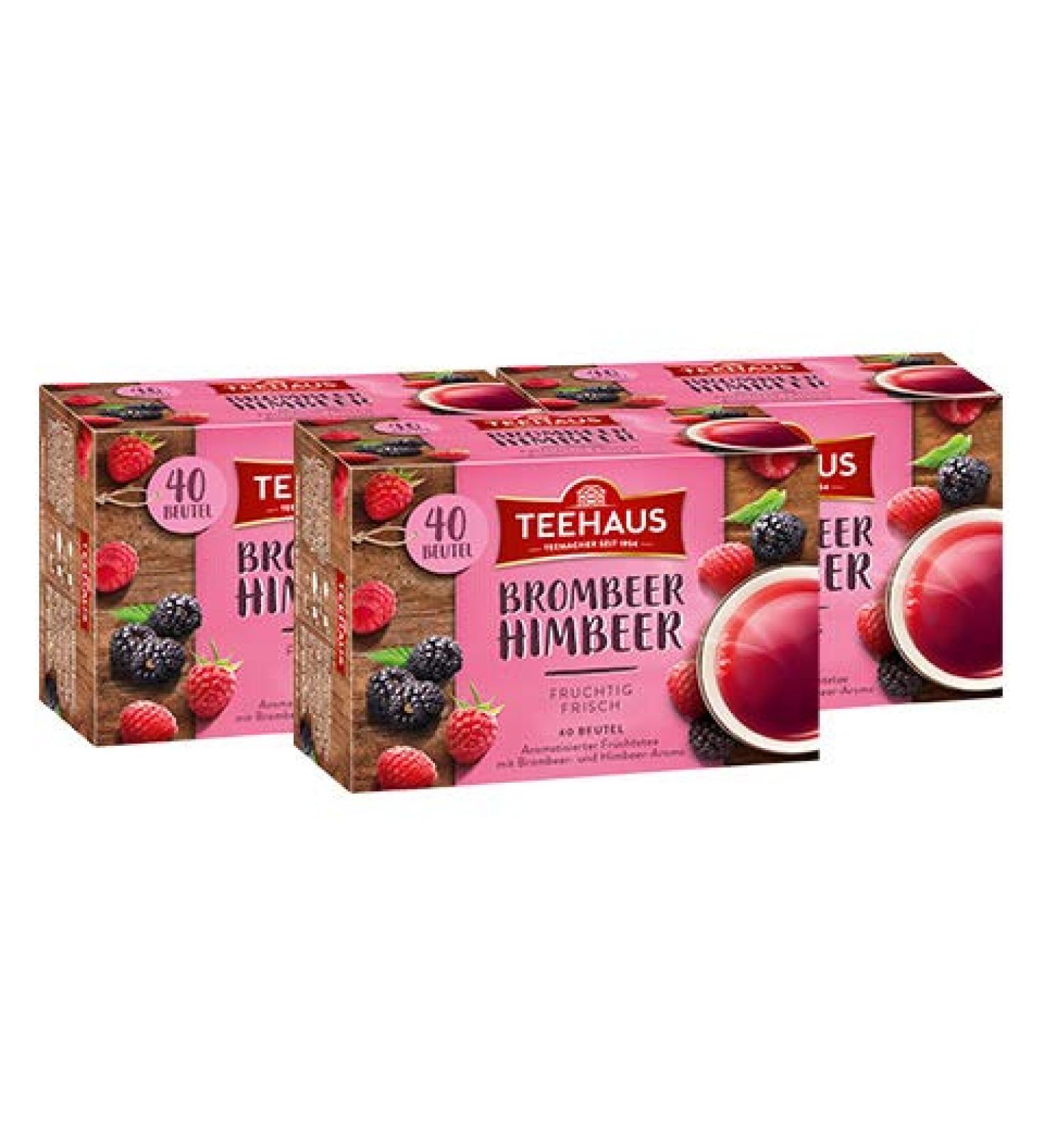 Teehaus Teehaus 3 x Raspberry Tea Bags (3 x 90 g)