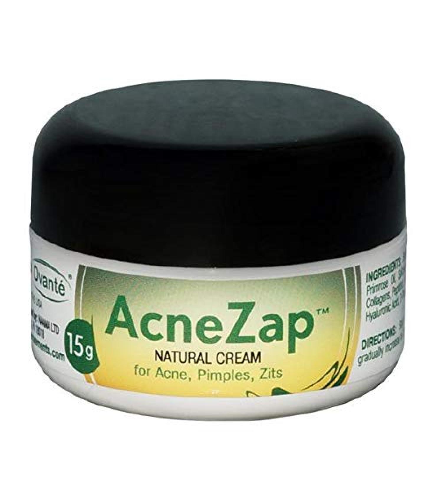 Acne Zap Sulfur Based Cream for Face Effective Acne Treatment With White Sulfur Tea Tree Oil Zinc Oxide for Adults and Teens With Cystic Hormonal Acne Blackhead Treatment - 0.5 oz