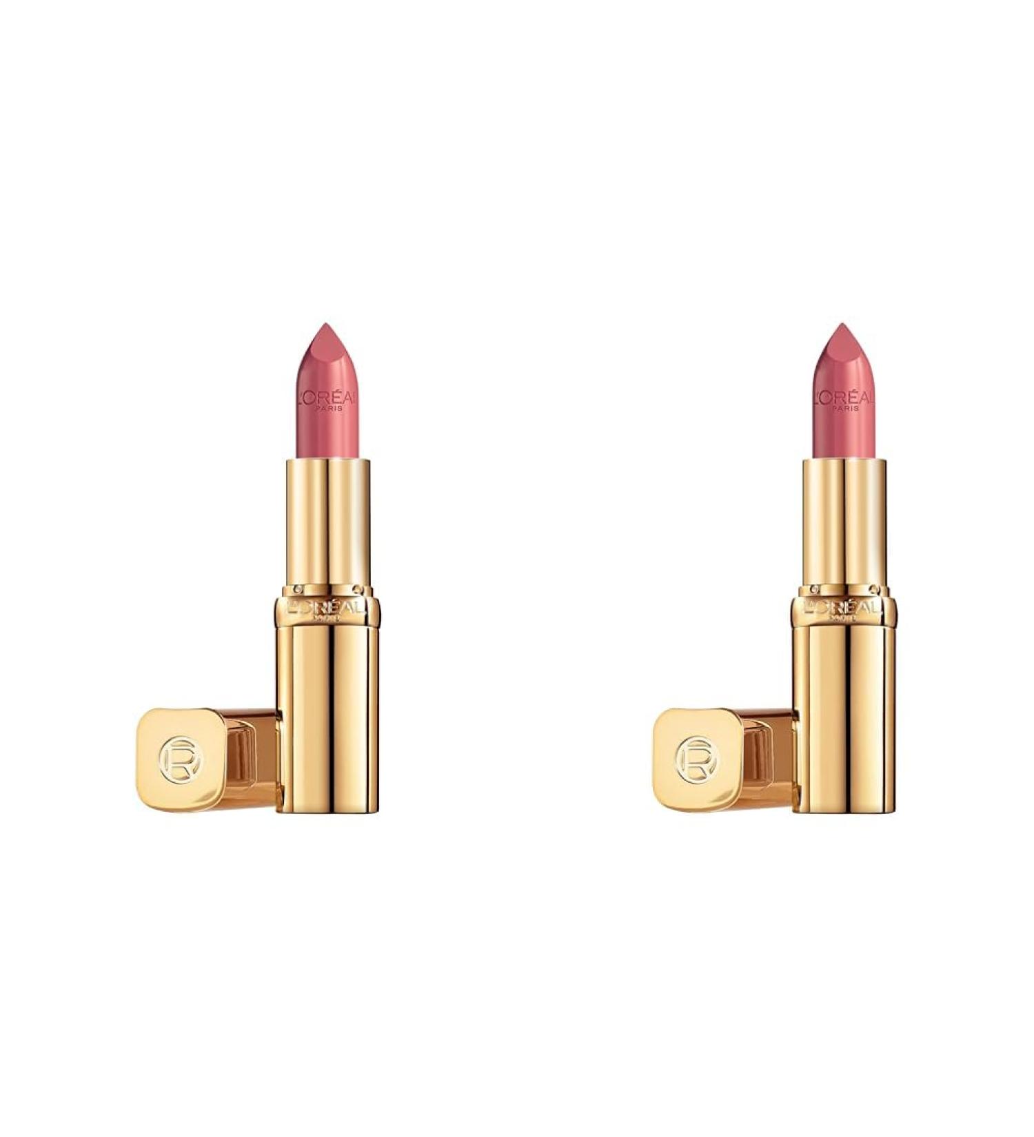L'Or al Paris Color Riche Satin Lipstick 226 Rose Glance | Nourishing Argan Oil & Vitamin E | 2 Pack - 4.3g Each | International Shipping Available - Buy Online on GoSupps.com