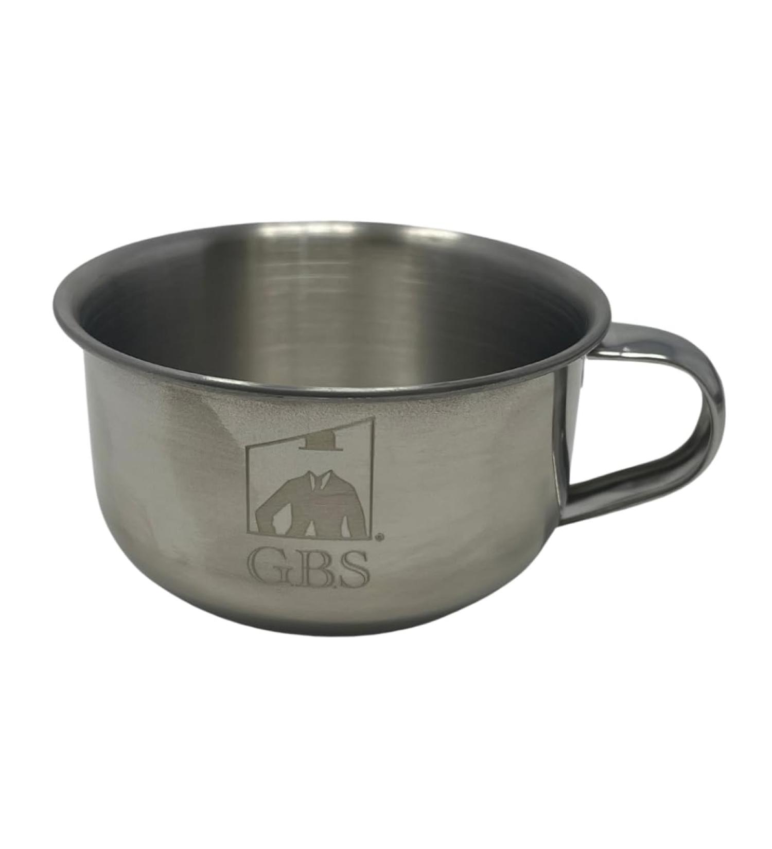 Buy G.B.S Chrome Shaving Bowl - Unbreakable Stainless Steel | Perfect for Home Shaving with Razor & Brush - Buy Online on GoSupps.com