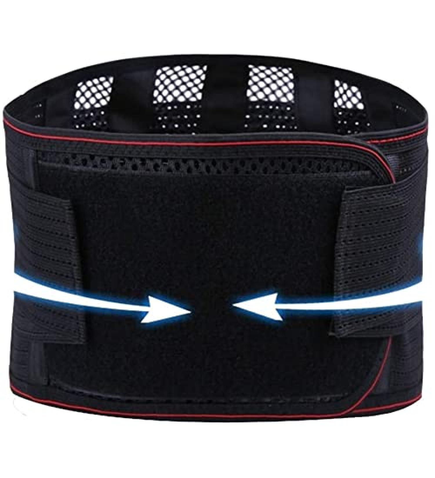 Buy Lumbar Support Belts for Pain Relief & Injury Prevention | Breathable Mesh Adjustable Straps for Men & Women - SC Black M - Buy Online on GoSupps.com