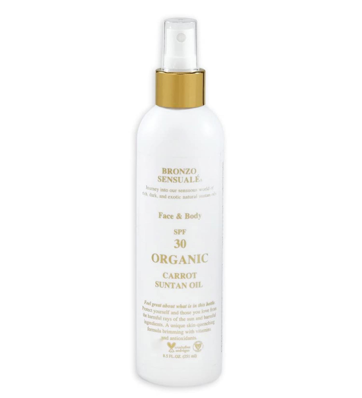 Bronzo Sensuale SPF 30 Sunscreen with Organic Carrot Oil - 8.5 oz - Buy Online on GoSupps.com
