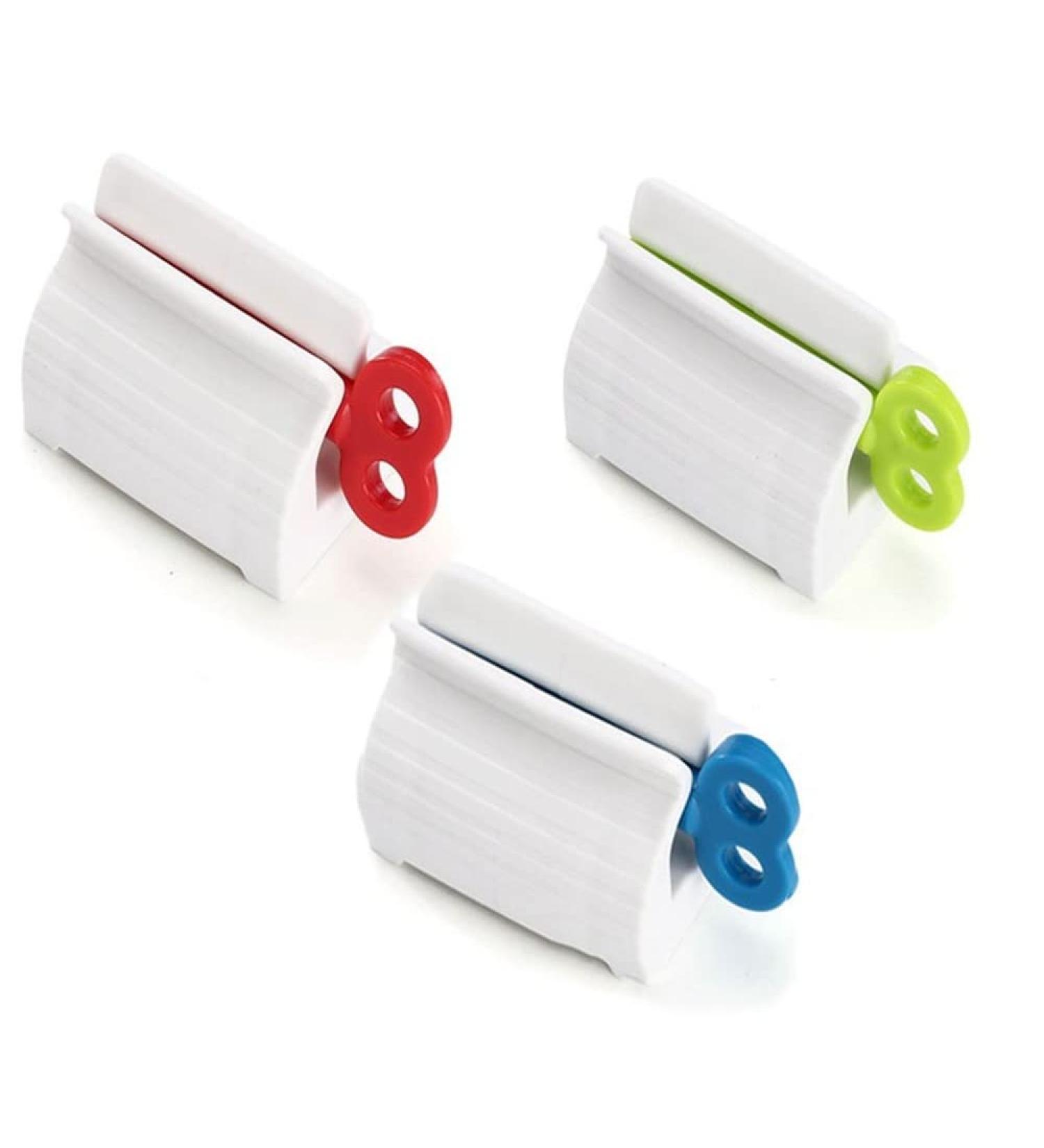 xiaoyige 3 Pieces Toothpaste Dispenser Toothpaste Squeezer Tube Wringer Squeezer Paint Tubes Squeezer Roller for Toothpaste Cosmetic Paints Mixed Colors  - Buy Online on GoSupps.com