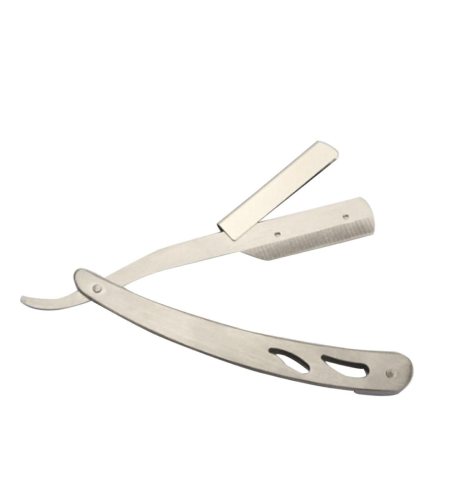 Shop Minkissy 2PCS Razor Stainless Steel Shaver & Mustache Scissors - Premium Barber Shaving Tools for Precision Manual Shaving - Buy Online on GoSupps.com