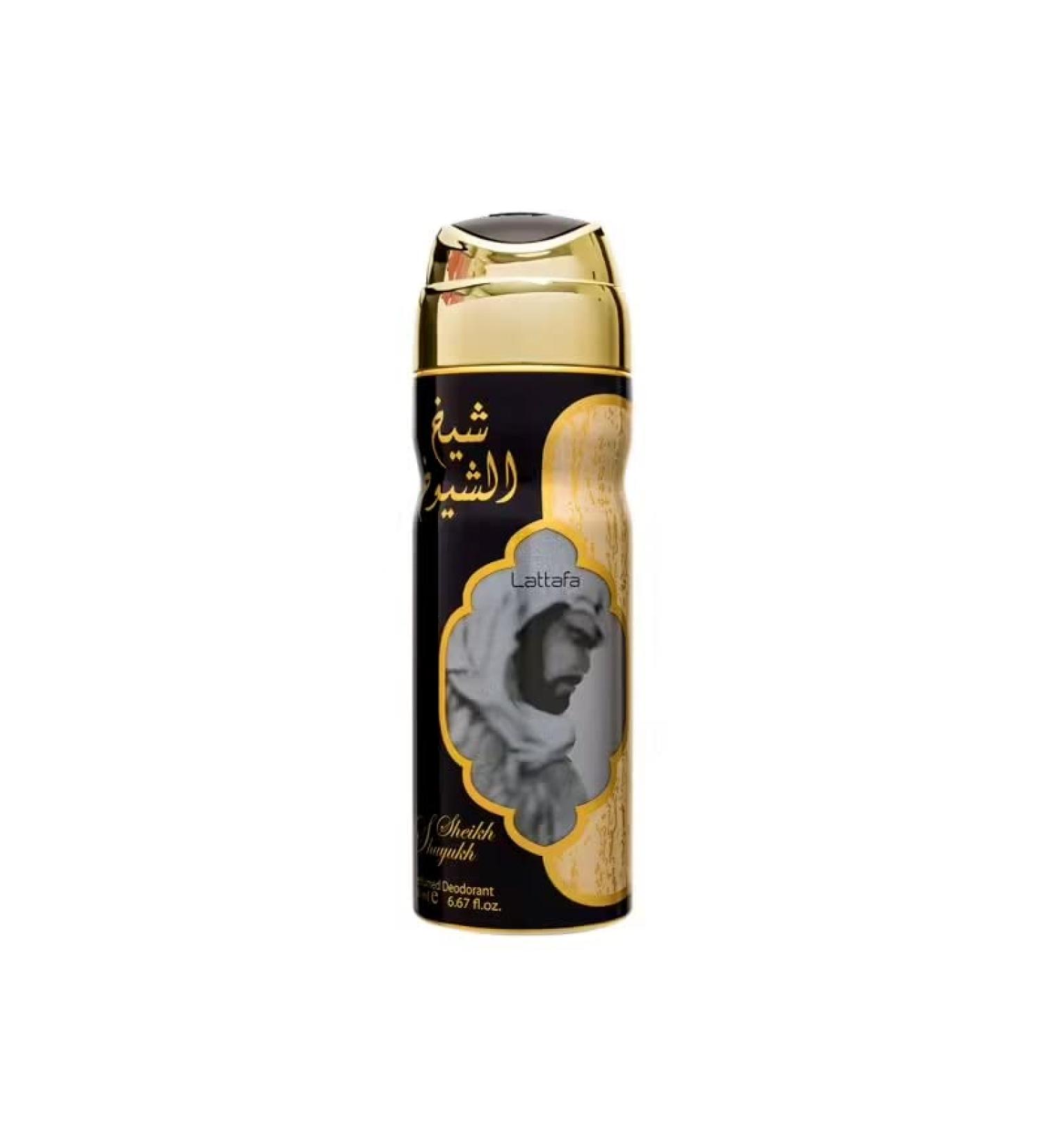 Lattafa Sheikh Shuyukh Luxe Editiion Perfumed Deodorant Spray for Unisex  6.67 Ounce