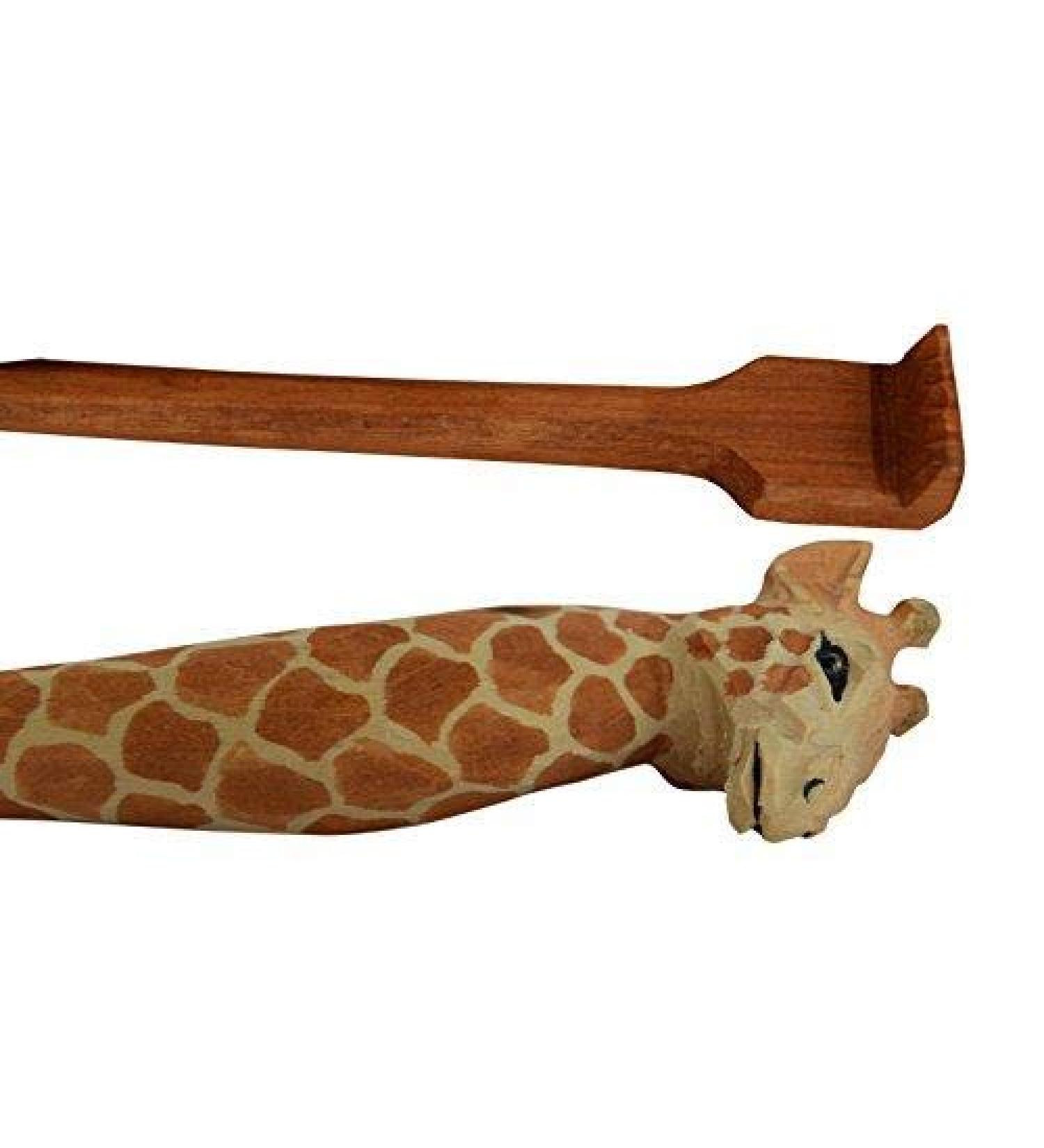 Handcrafted Wooden Giraffe Back Scratcher for Men & Women - Perfect Gift for Comfort & Relief | International Shipping Available - Buy Online on GoSupps.com